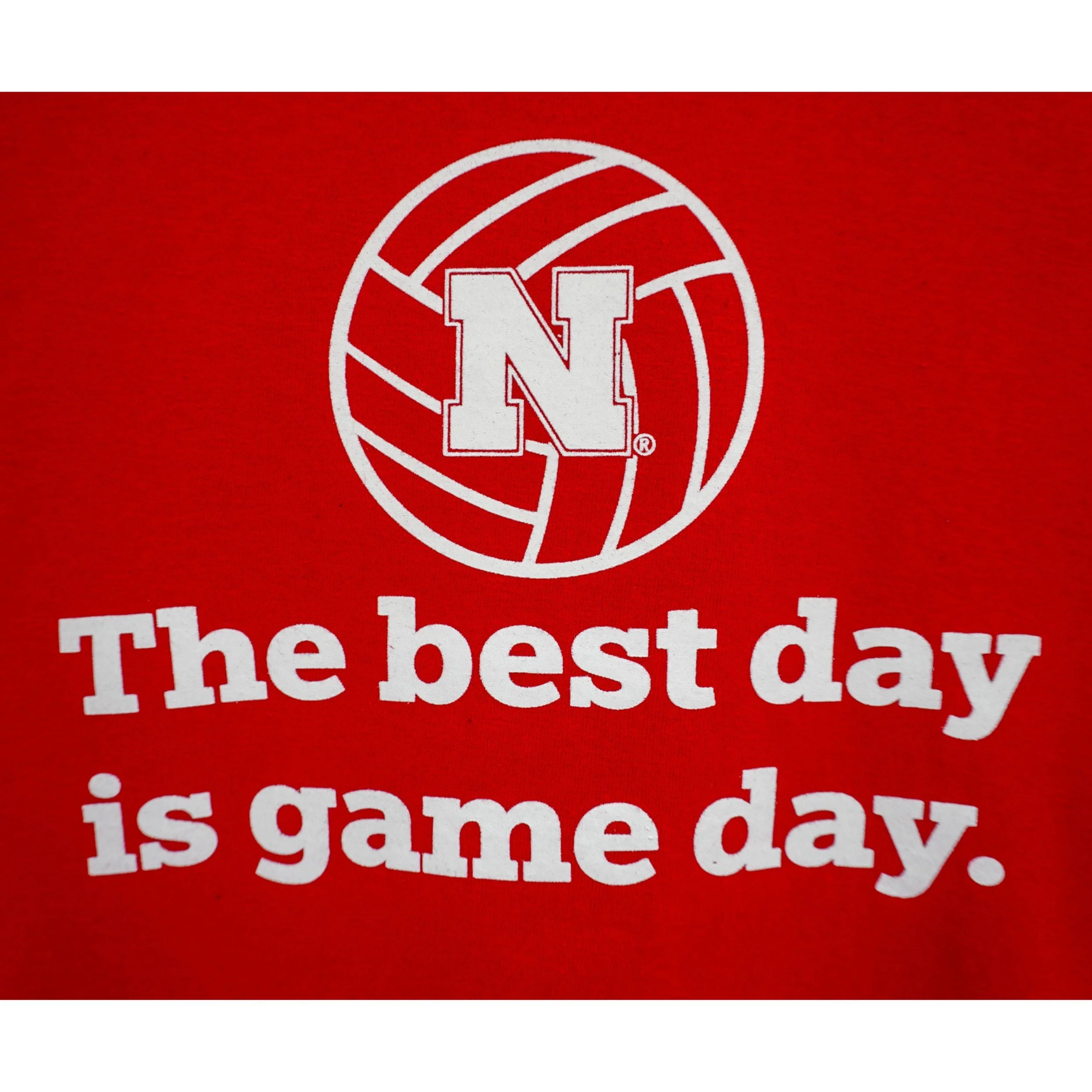 The Best Day Is Game Day Husker Volleyball Youth T-Shirt | Red | Multiple Sizes | Lou's Sporting Goods | 25N10YBT - Image 2