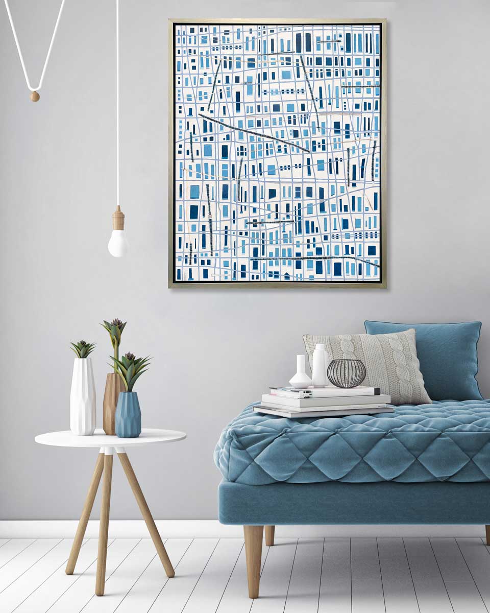 The Blue City - Open Edition Canvas Print - Image 2