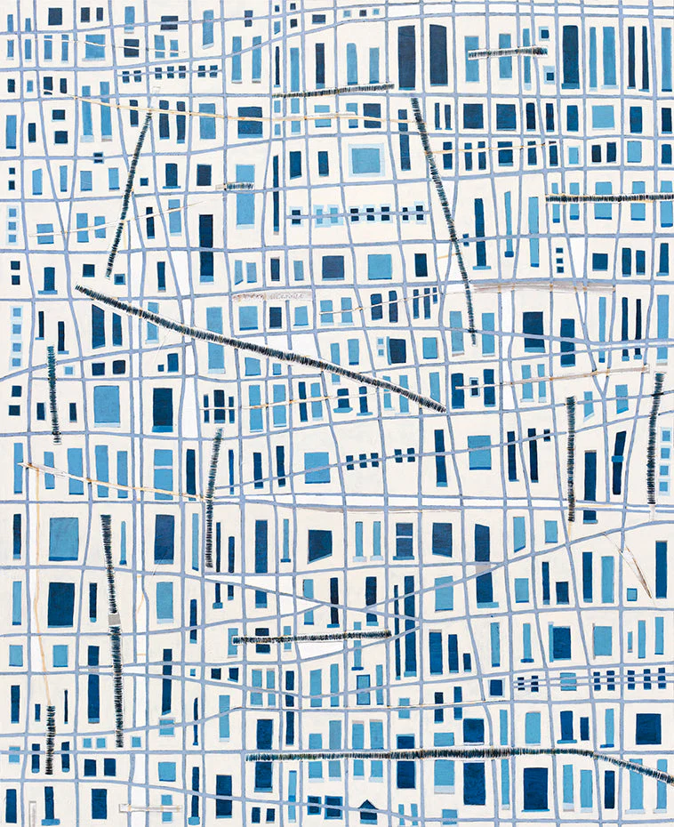 The Blue City - Open Edition Canvas Print - Image 3
