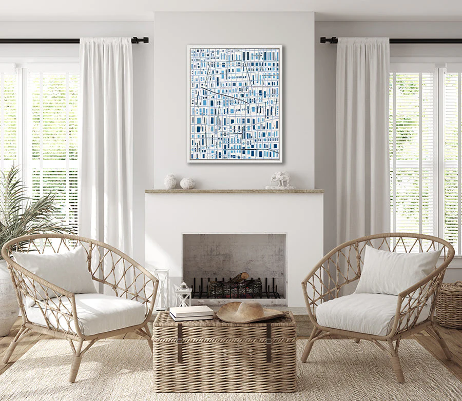 The Blue City - Open Edition Canvas Print - Image 4
