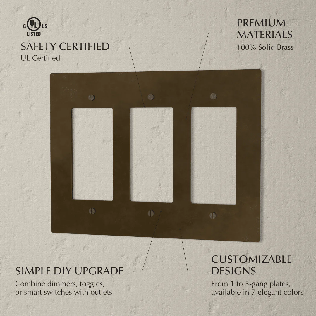 The Brass Plate (Vintage Brass With Patina) - Image 2