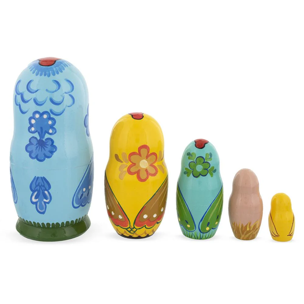 The Chicken Family Wooden Nesting Dolls - Image 3