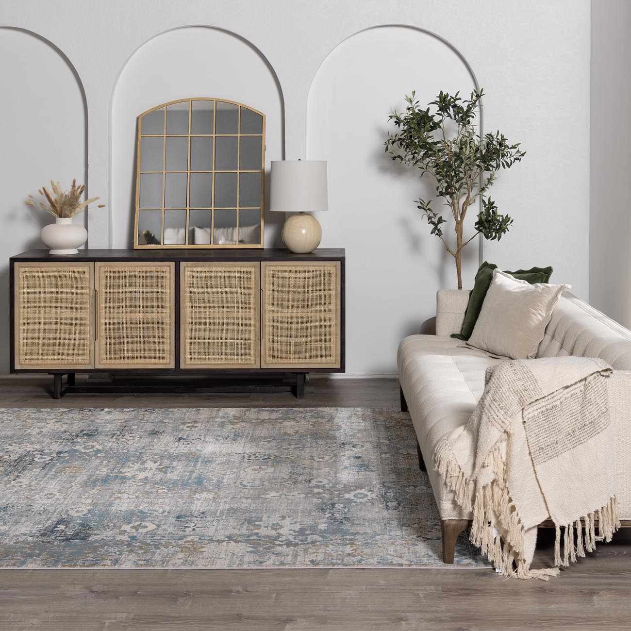 The Halcyra Faux Silk Rug - Image 2