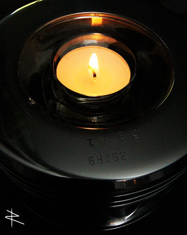 the KATE Jacobs WWII Radial Engine Piston Mirror Polished Tea Light Candle Holder - Image 4