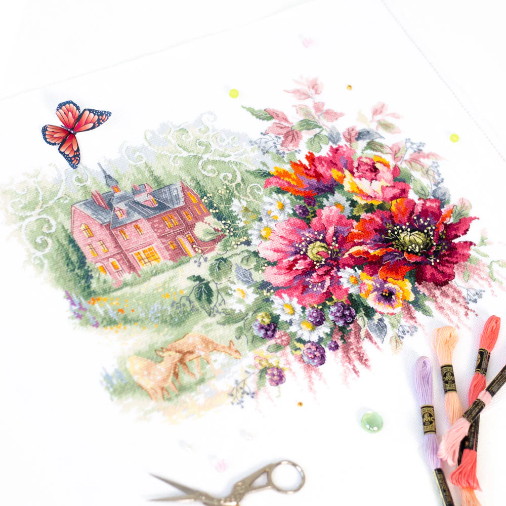 The Old Manor 210-209 Counted Cross-Stitch Kit - Image 2