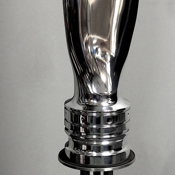 The Propsicle Modern Aviation Art CESSNA 402 Mirror Polished Chrome Airplane Propeller Blade Sculpture ( McCauley ) - Image 4