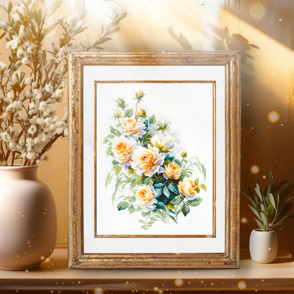 The Queen of Flowers 70-08 Counted Cross-Stitch Kit - Image 2