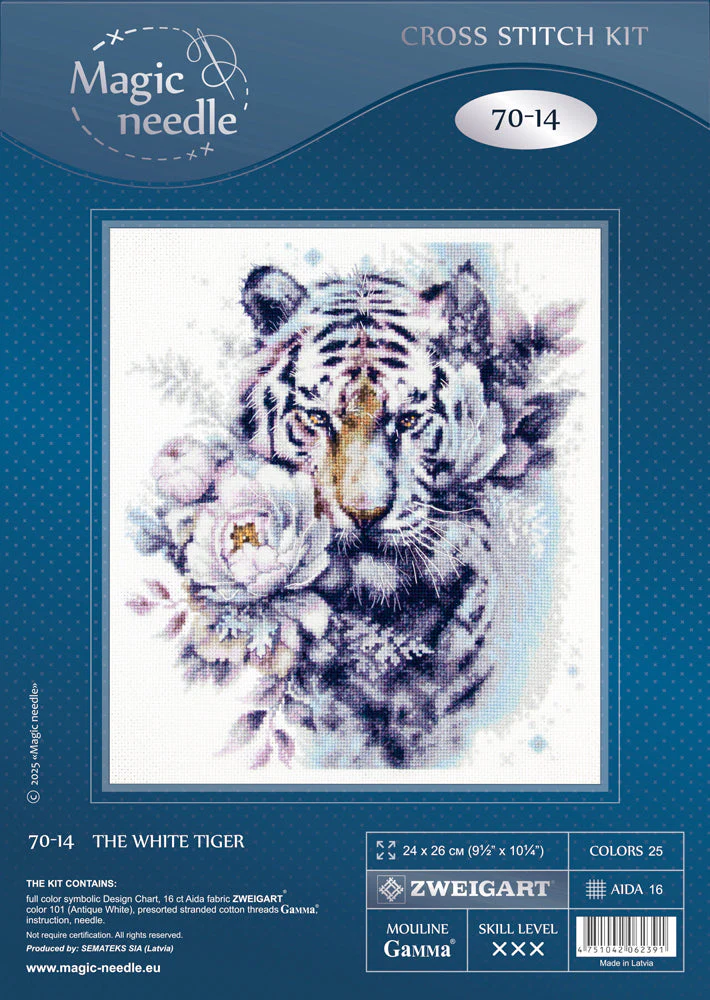 The White Tiger 70-14 Counted Cross-Stitch Kit - Image 3
