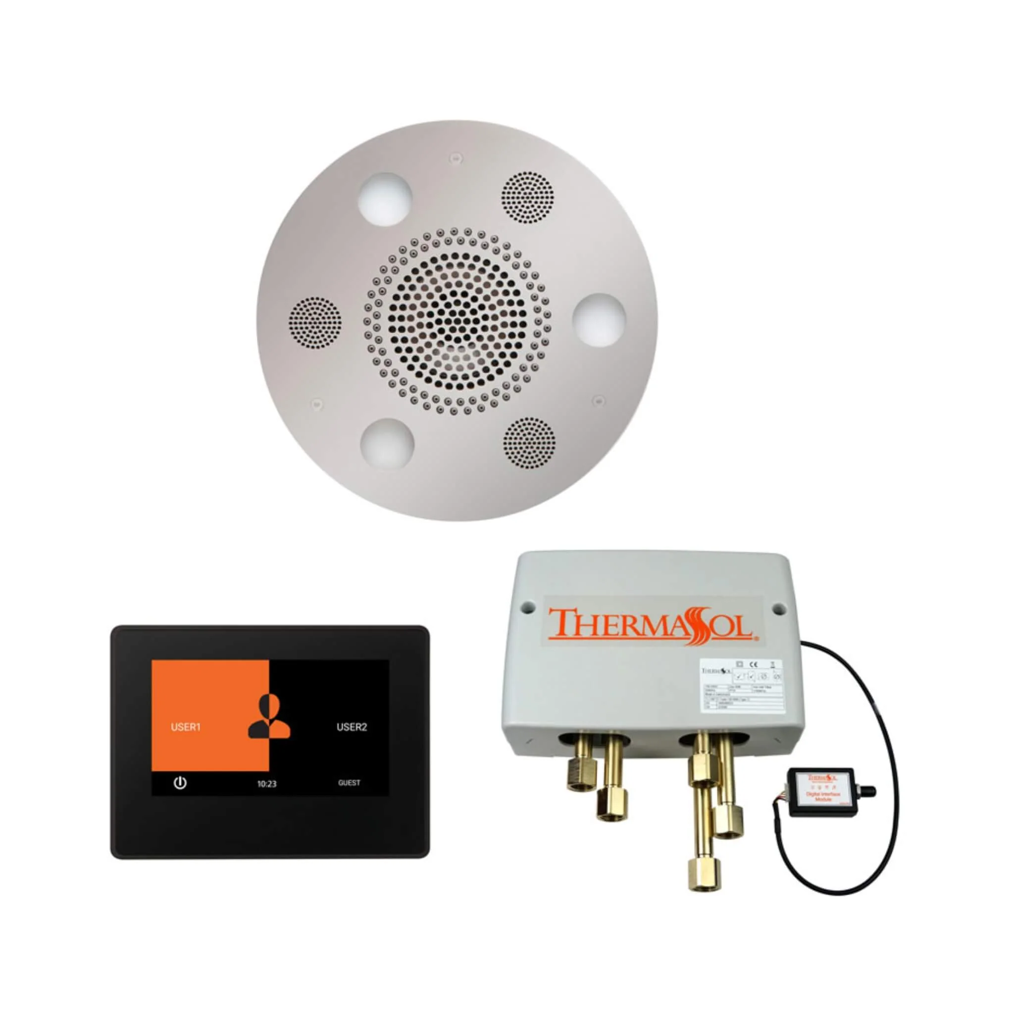ThermaSol SignaTouch 7-Inch Digital Shower Steam Control Package With Serenity Rainhead [WSP7S/R] (SAK71572) - Image 3