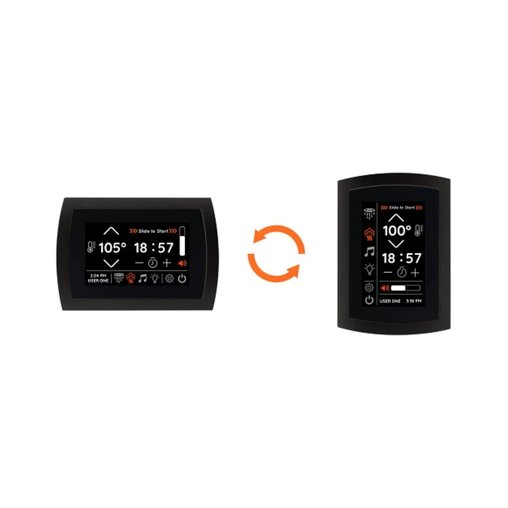 ThermaSol SignaTouch Flushmount 5-Inch Digital Shower Steam Control Package With Serenity 10 [TWPSR] (SAK84375) - Image 12