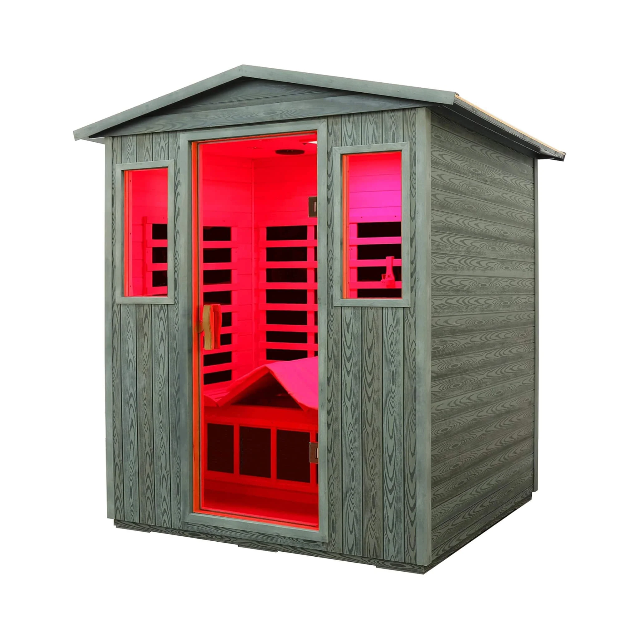 Thermora Nivea 3-Person Full-Spectrum Low EMF Carbonized Composite Infrared Sauna Room With Bluetooth Speakers (SAK85120) - Image 3