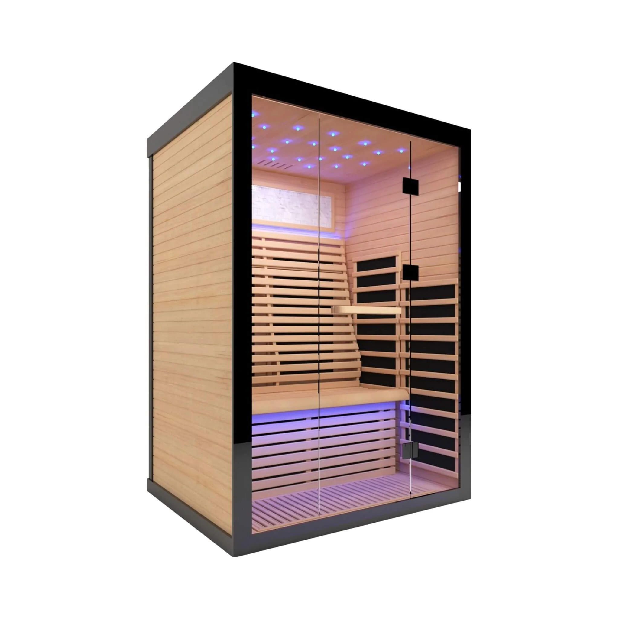 Thermora Vapor Luxury 2-Person Canadian Hemlock Wood Far Infrared Home Sauna (SAK56874) - Image 10