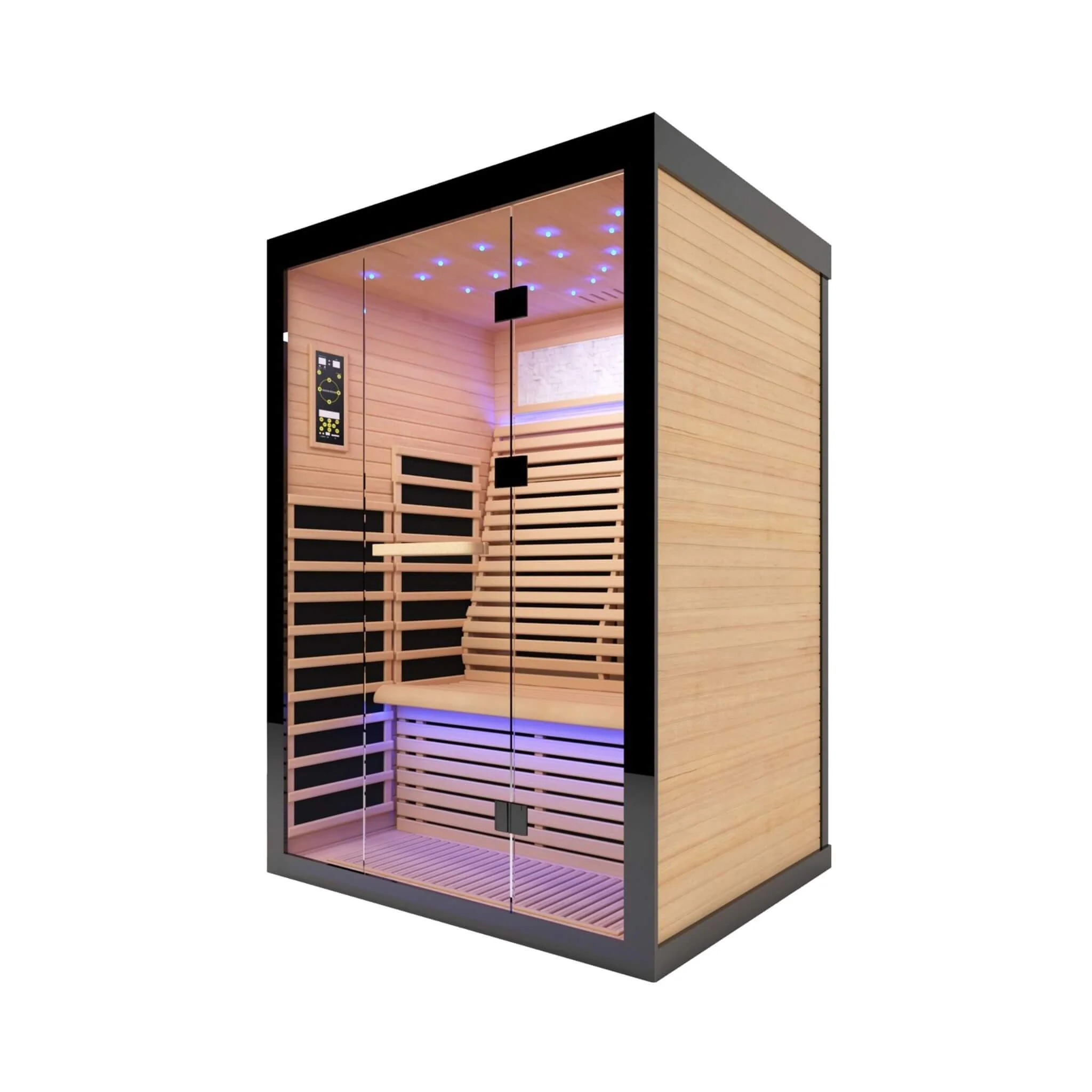Thermora Vapor Luxury 2-Person Canadian Hemlock Wood Far Infrared Home Sauna (SAK56874) - Image 12