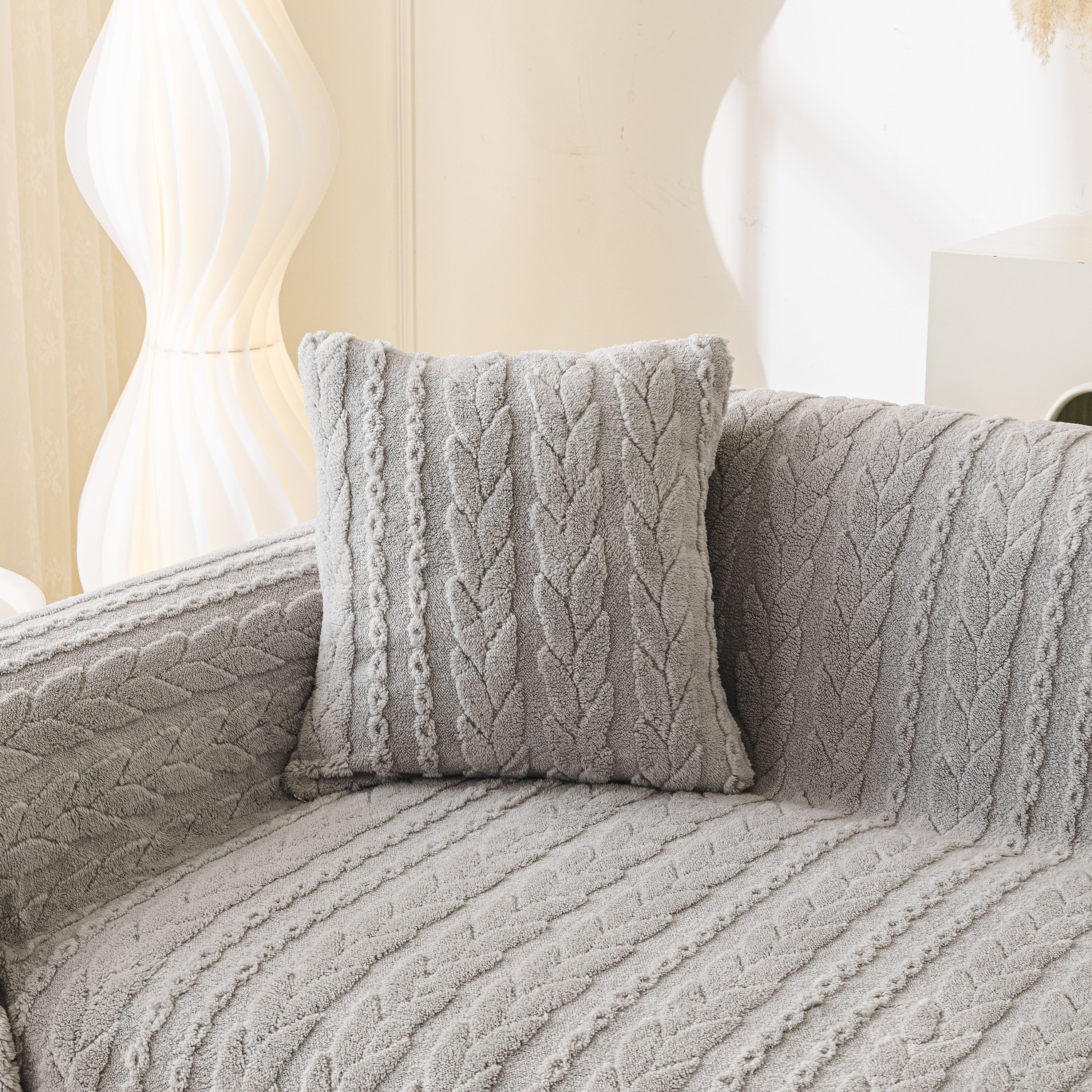 Thick Cozy 3D Cable Sofa Throw Cover, Plush Jacquard Warm Fleece Throw Blanket - Image 18