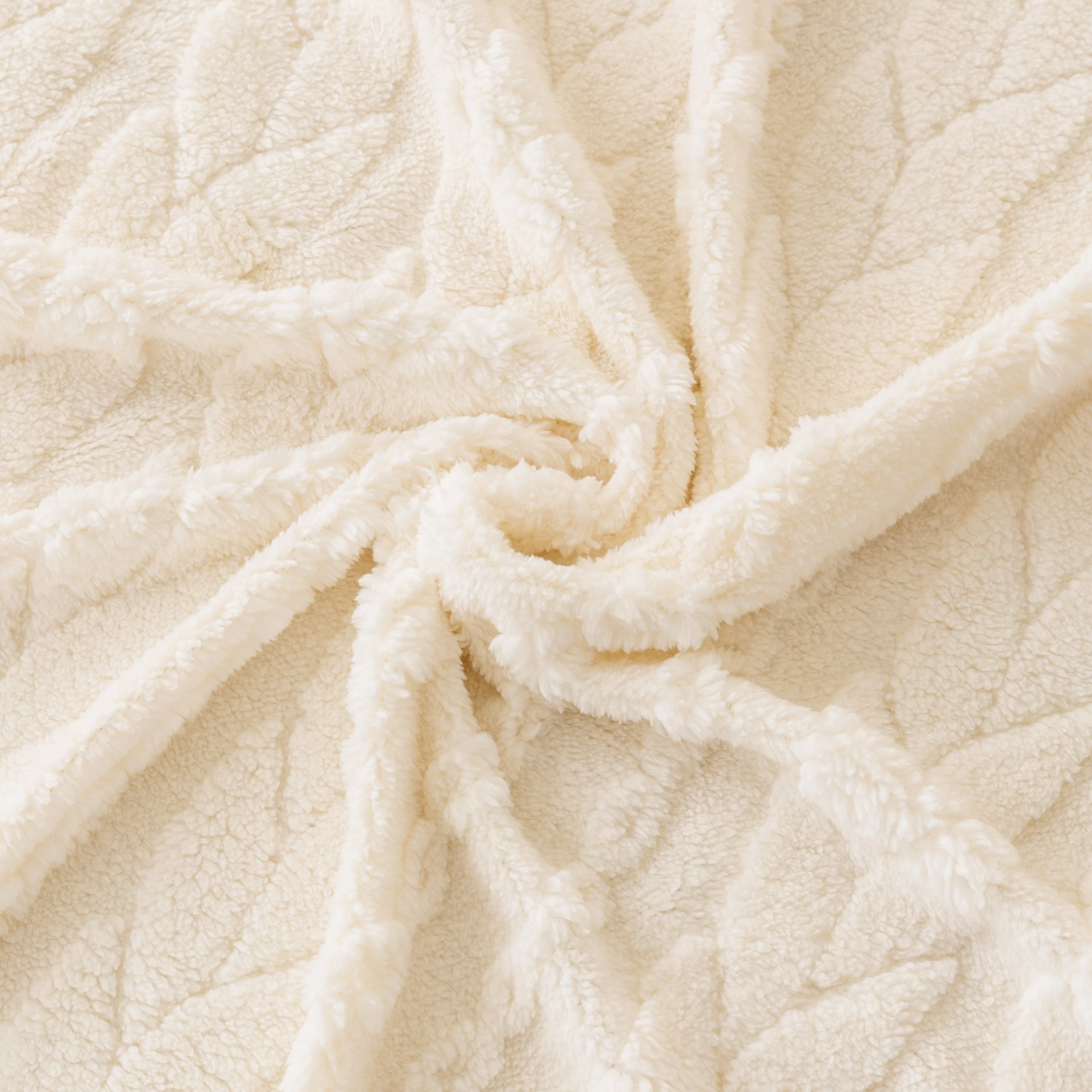 Thick Cozy 3D Cable Sofa Throw Cover, Plush Jacquard Warm Fleece Throw Blanket - Image 59