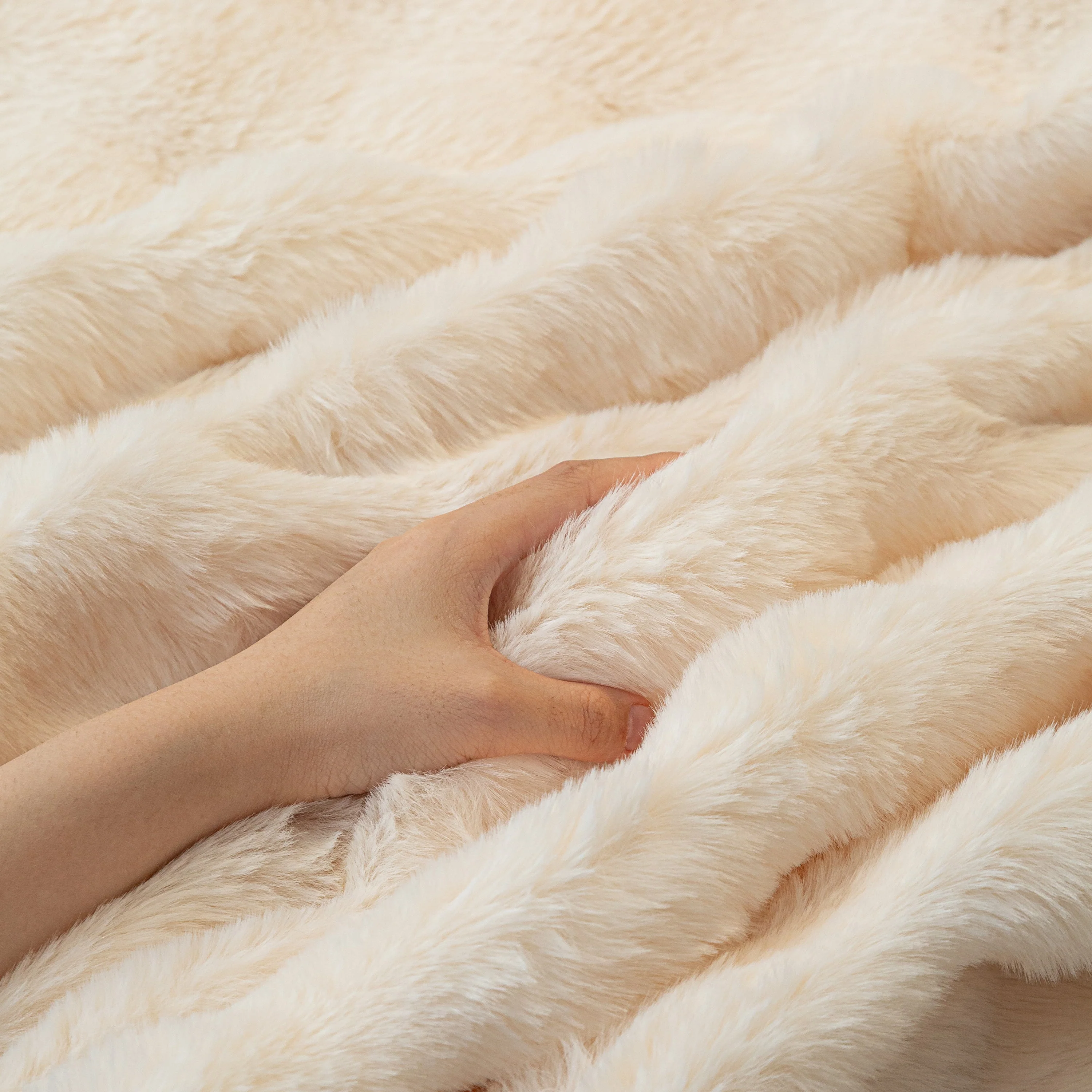 Thick Faux Fur Sofa Cover Fluffy Plush Warm Sofa Slipcover Furniture Protector for Couch Bed - Image 109