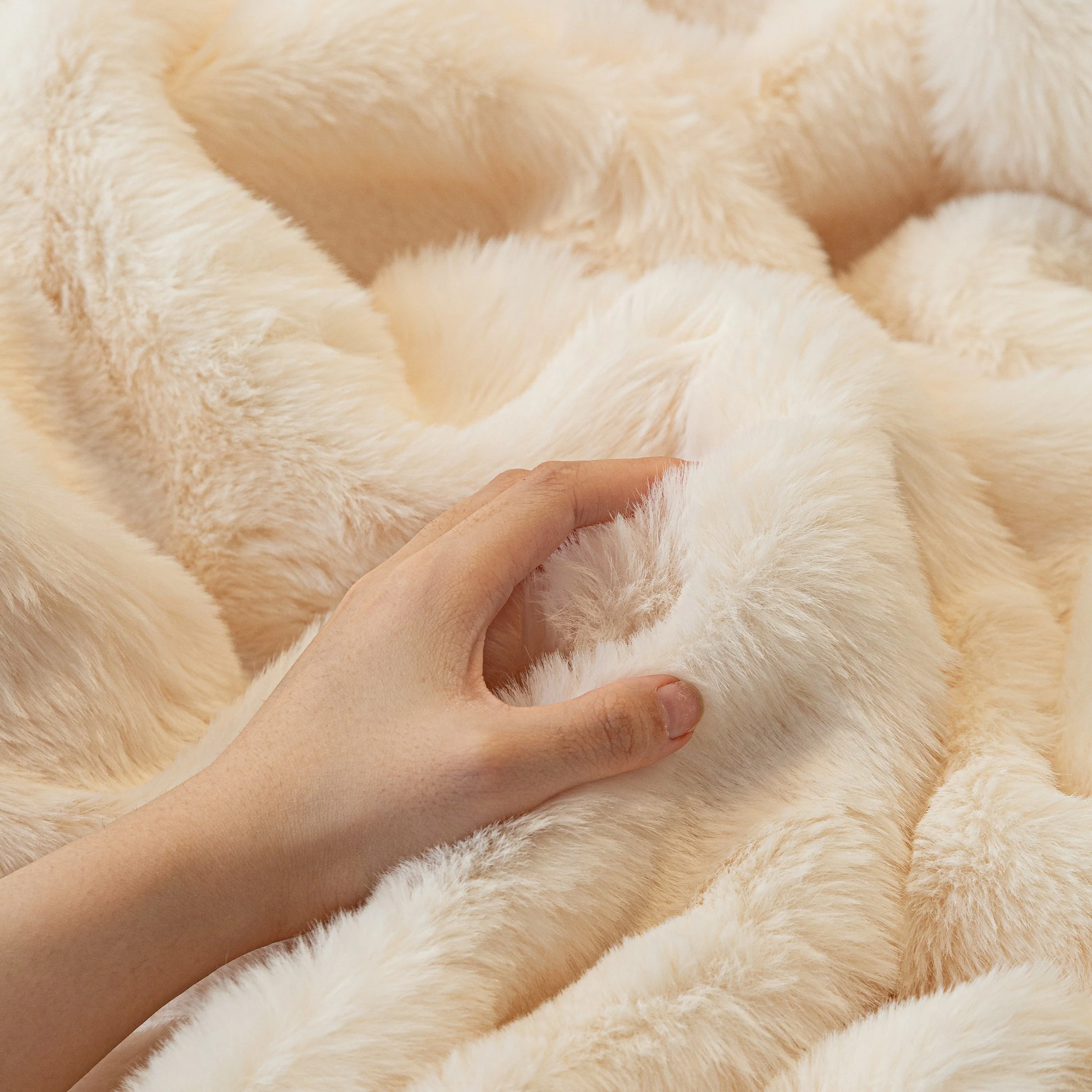 Thick Faux Fur Sofa Cover Fluffy Plush Warm Sofa Slipcover Furniture Protector for Couch Bed - Image 110