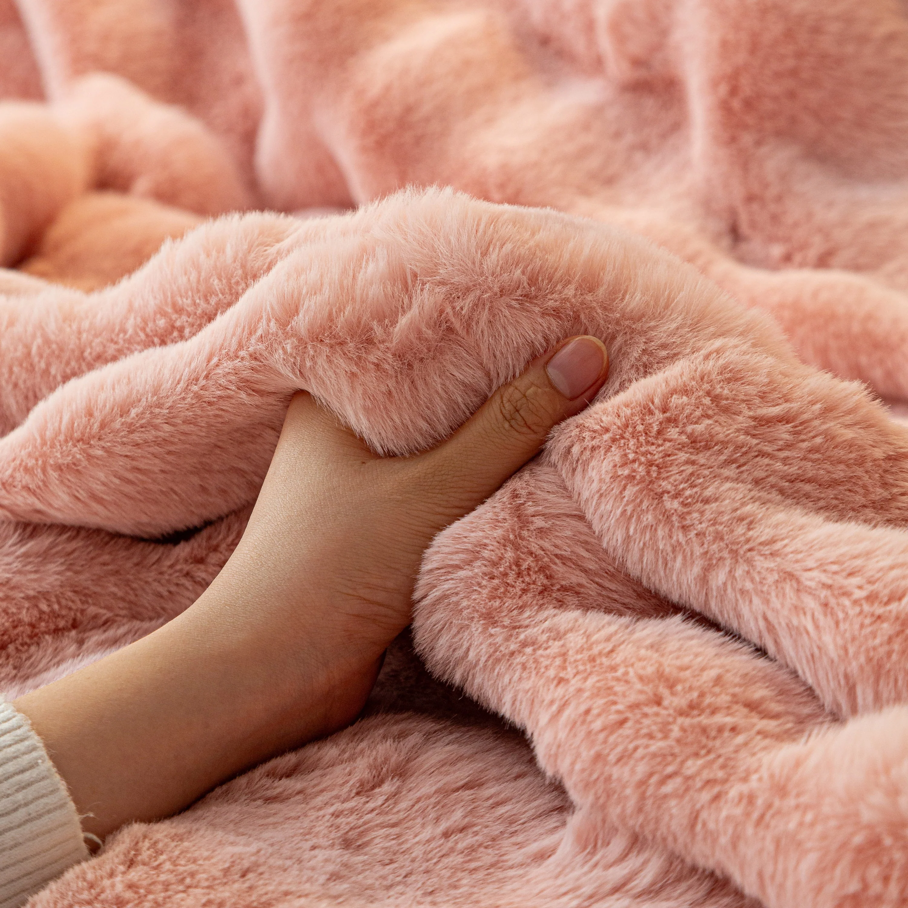 Thick Faux Fur Sofa Cover Fluffy Plush Warm Sofa Slipcover Furniture Protector for Couch Bed - Image 26
