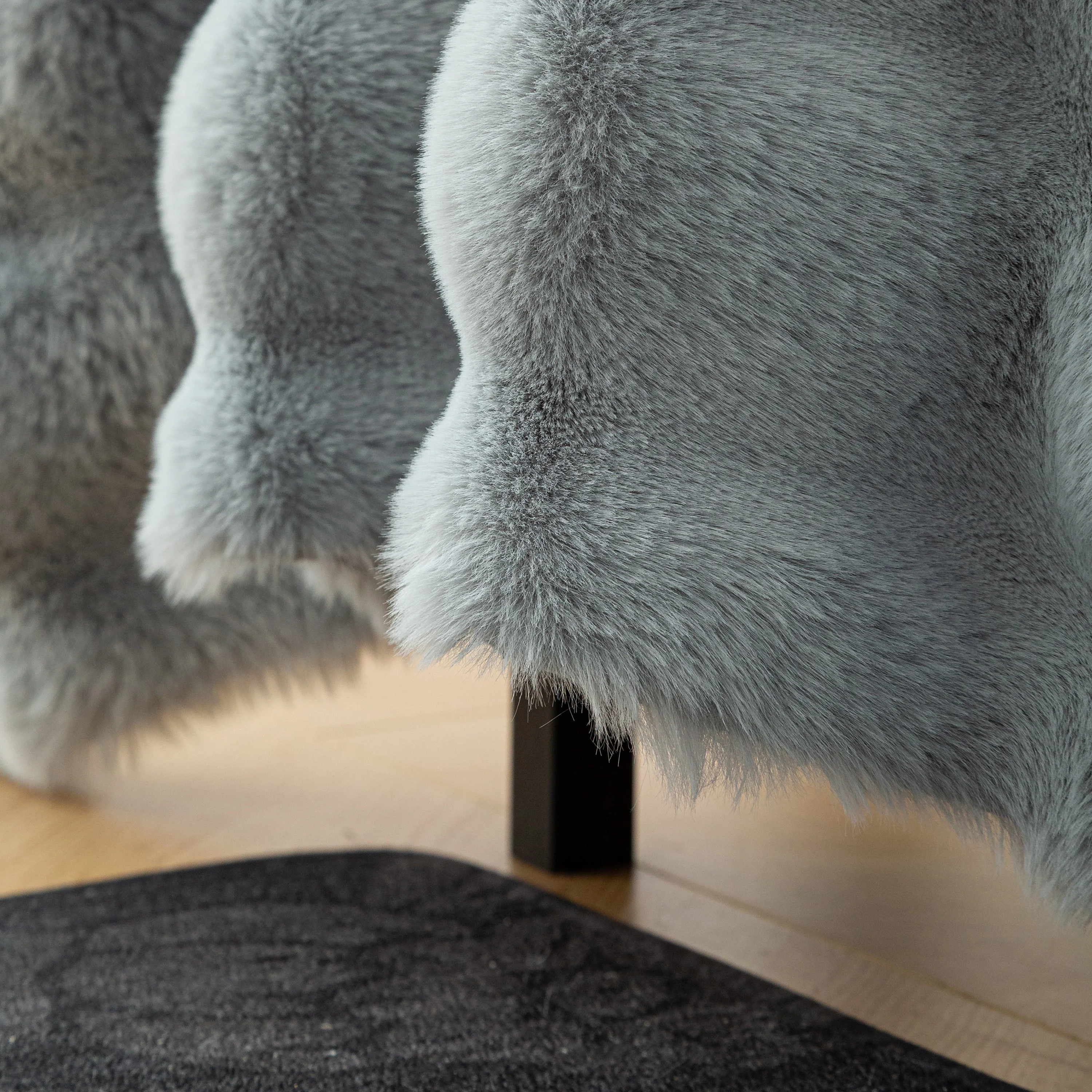 Thick Faux Fur Sofa Cover Fluffy Plush Warm Sofa Slipcover Furniture Protector for Couch Bed - Image 76