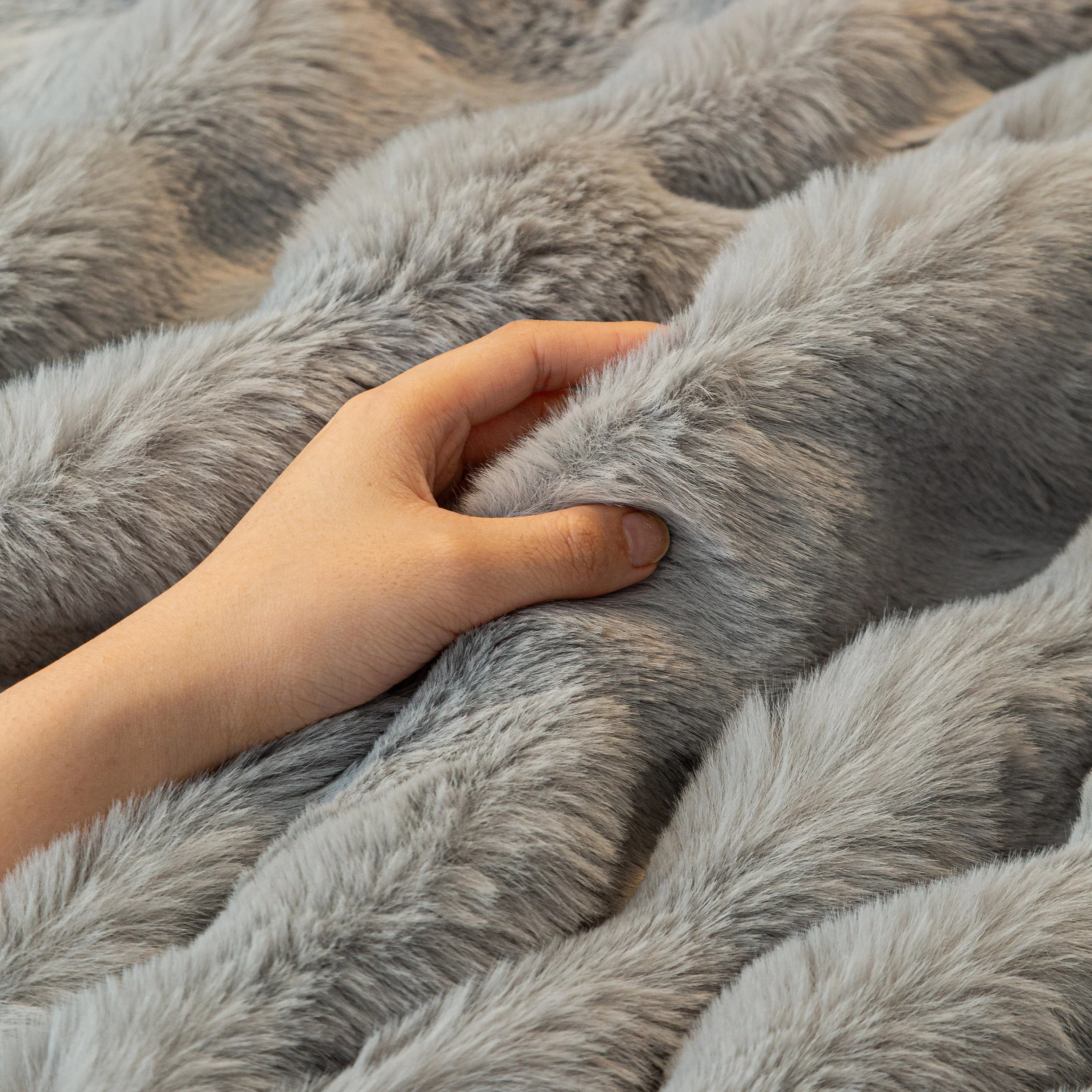 Thick Faux Fur Sofa Cover Fluffy Plush Warm Sofa Slipcover Furniture Protector for Couch Bed - Image 78