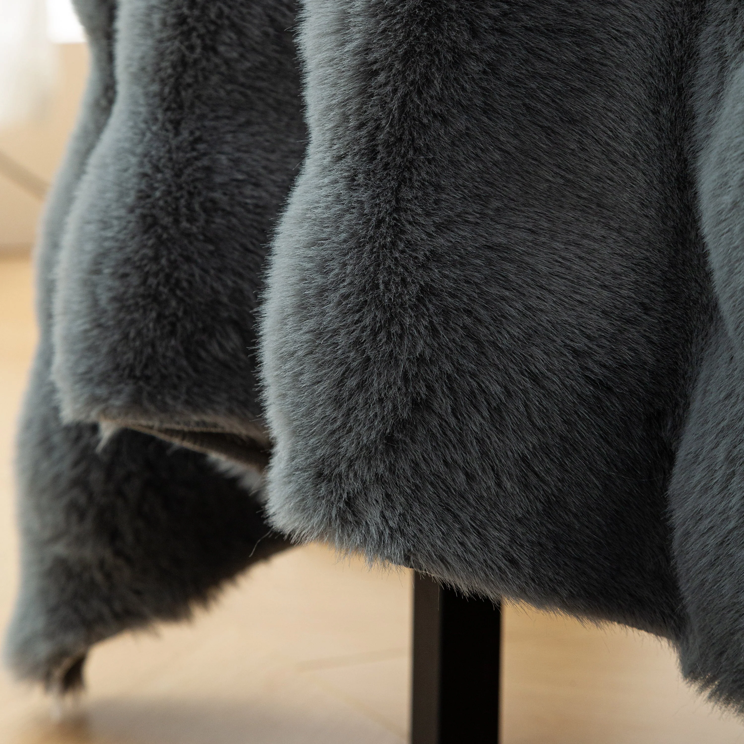 Thick Faux Fur Sofa Cover Fluffy Plush Warm Sofa Slipcover Furniture Protector for Couch Bed - Image 92