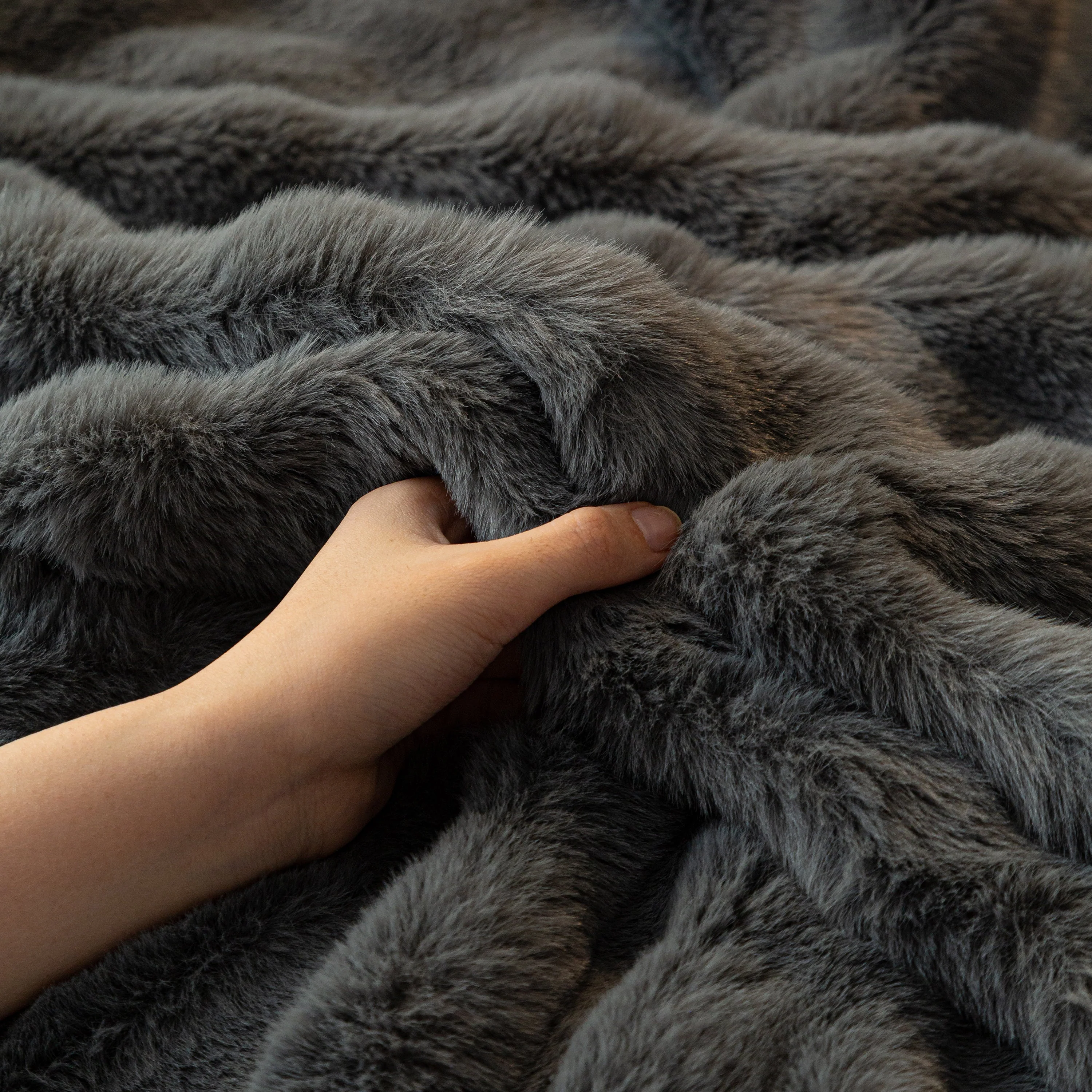 Thick Faux Fur Sofa Cover Fluffy Plush Warm Sofa Slipcover Furniture Protector for Couch Bed - Image 94