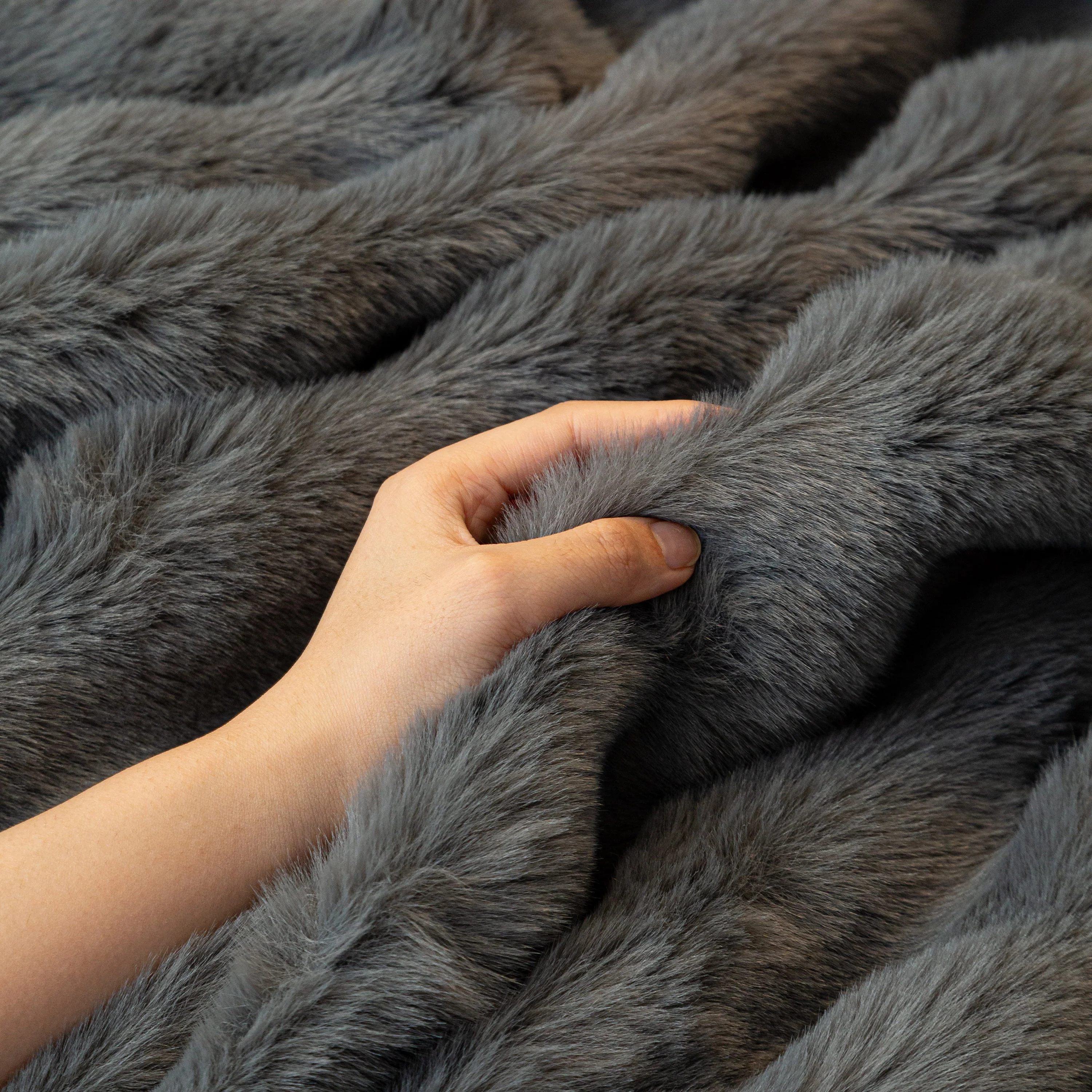 Thick Faux Fur Sofa Cover Fluffy Plush Warm Sofa Slipcover Furniture Protector for Couch Bed - Image 97