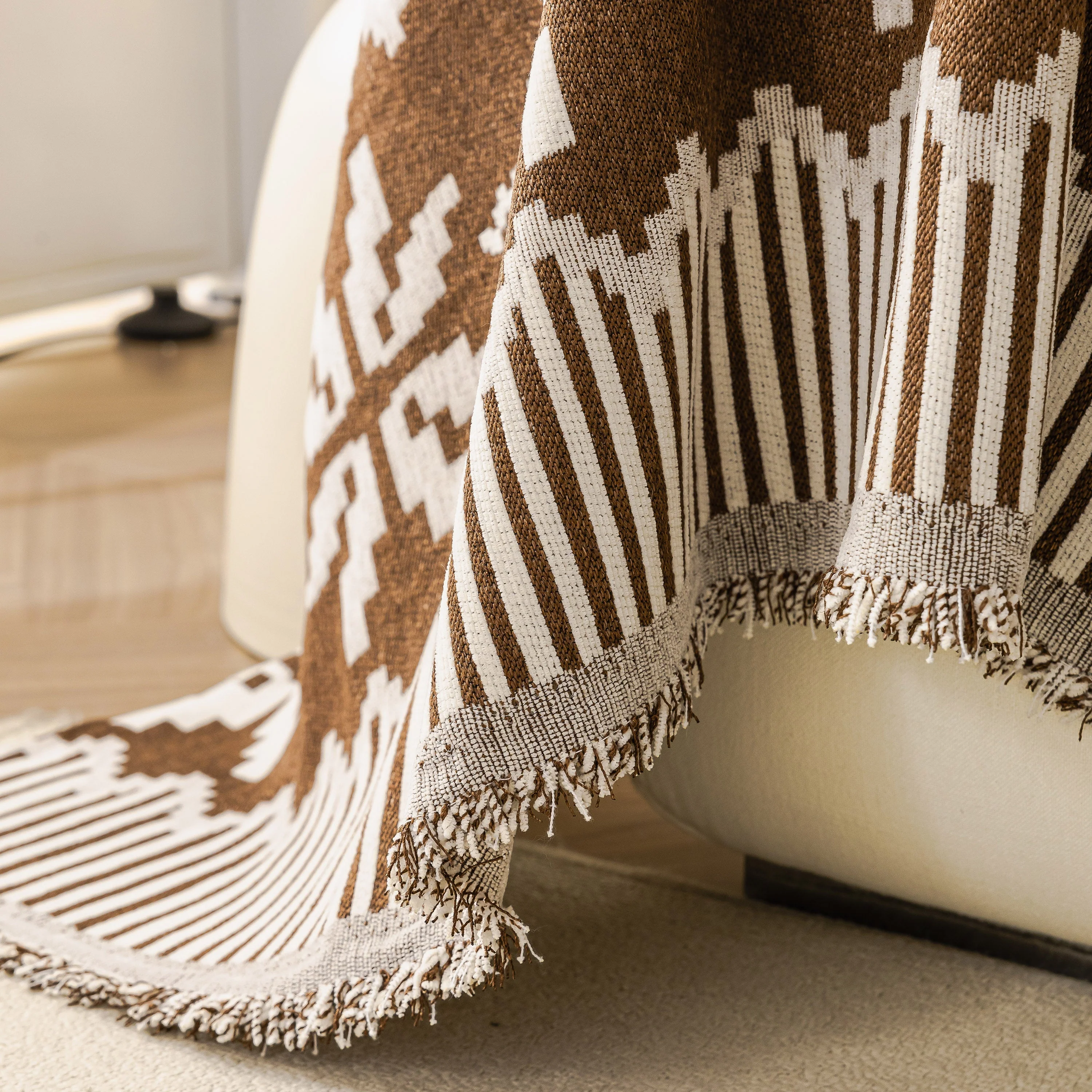 Thick Jacquard Couch Cover for Sectional Sofas, Cozy Washable Sofa Cover Throw Blanket - Image 17