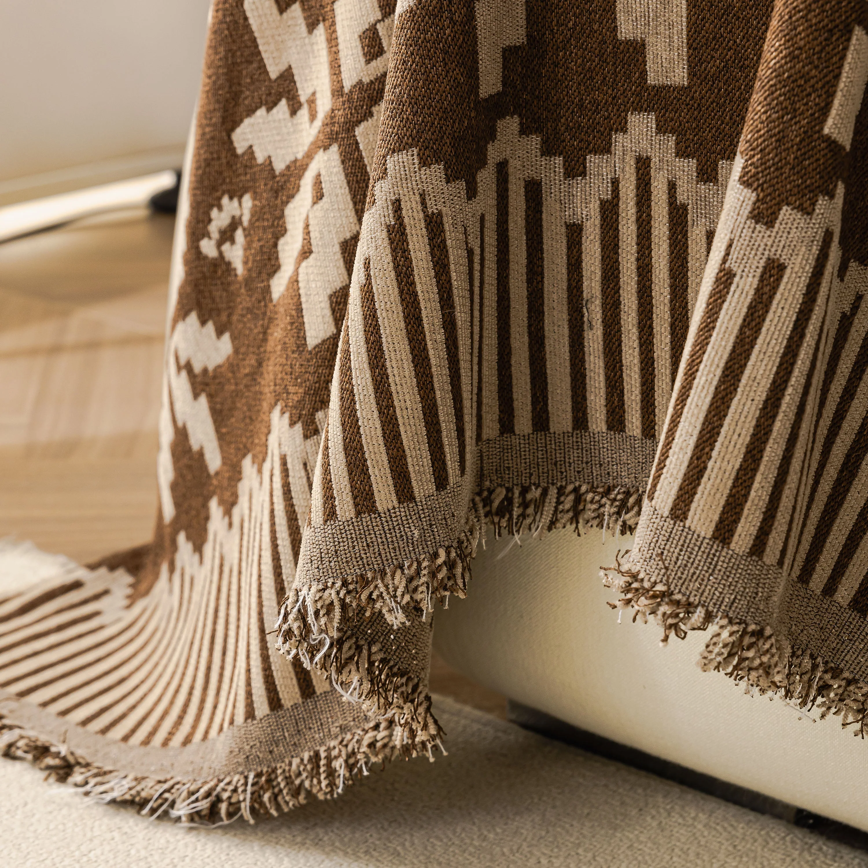 Thick Jacquard Couch Cover for Sectional Sofas, Cozy Washable Sofa Cover Throw Blanket - Image 48