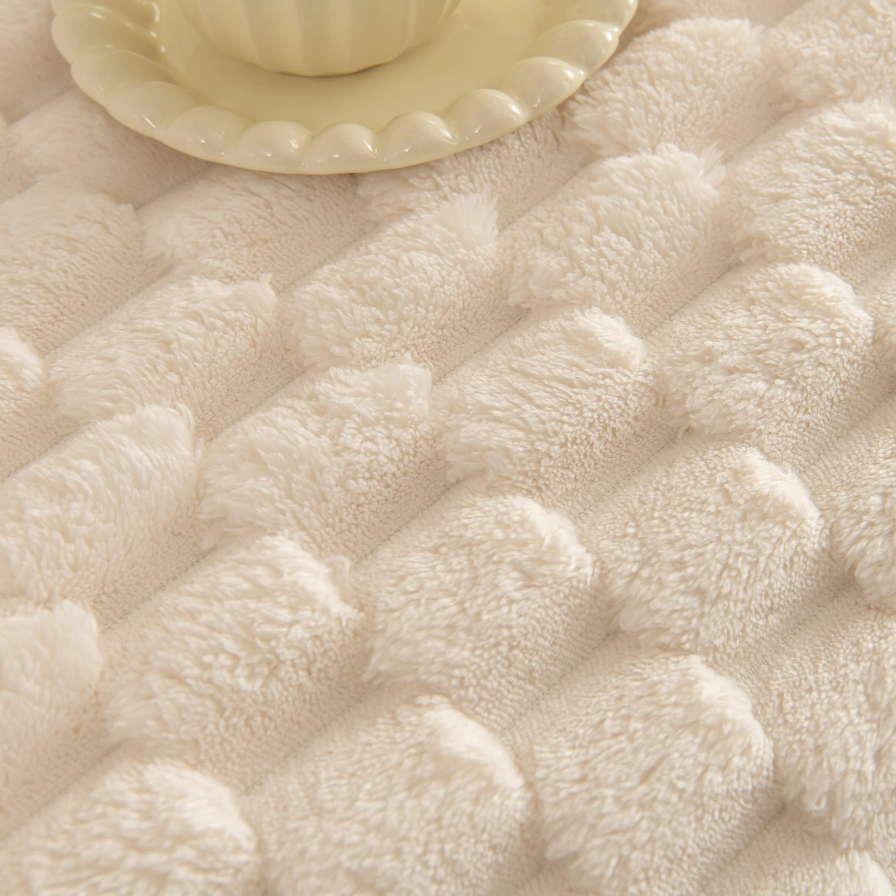 Thick Plush Faux Fur Couch Cover Blanket Warm Fuzzy Blanket Couch Protector for Winter - Image 100