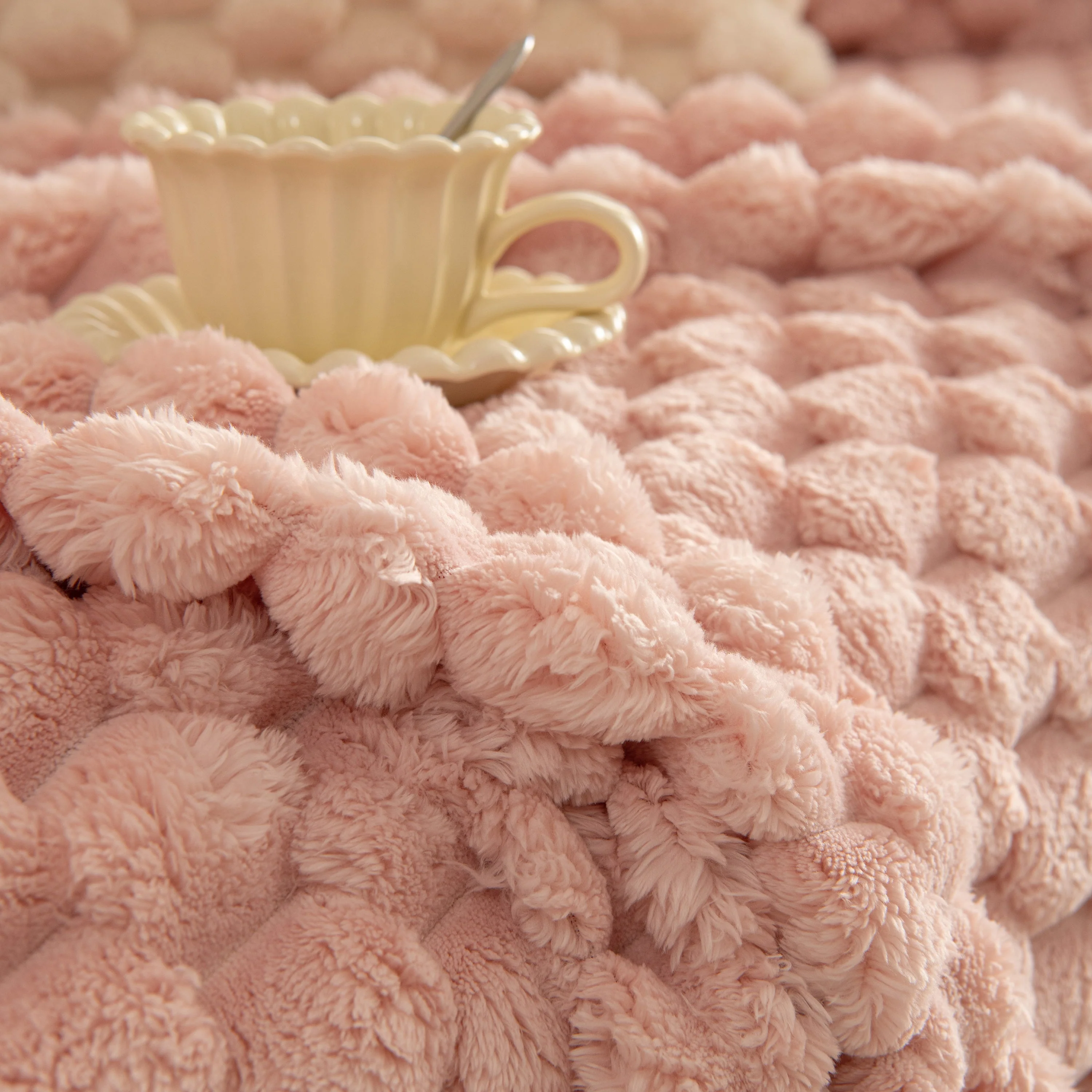 Thick Plush Faux Fur Couch Cover Blanket Warm Fuzzy Blanket Couch Protector for Winter - Image 26
