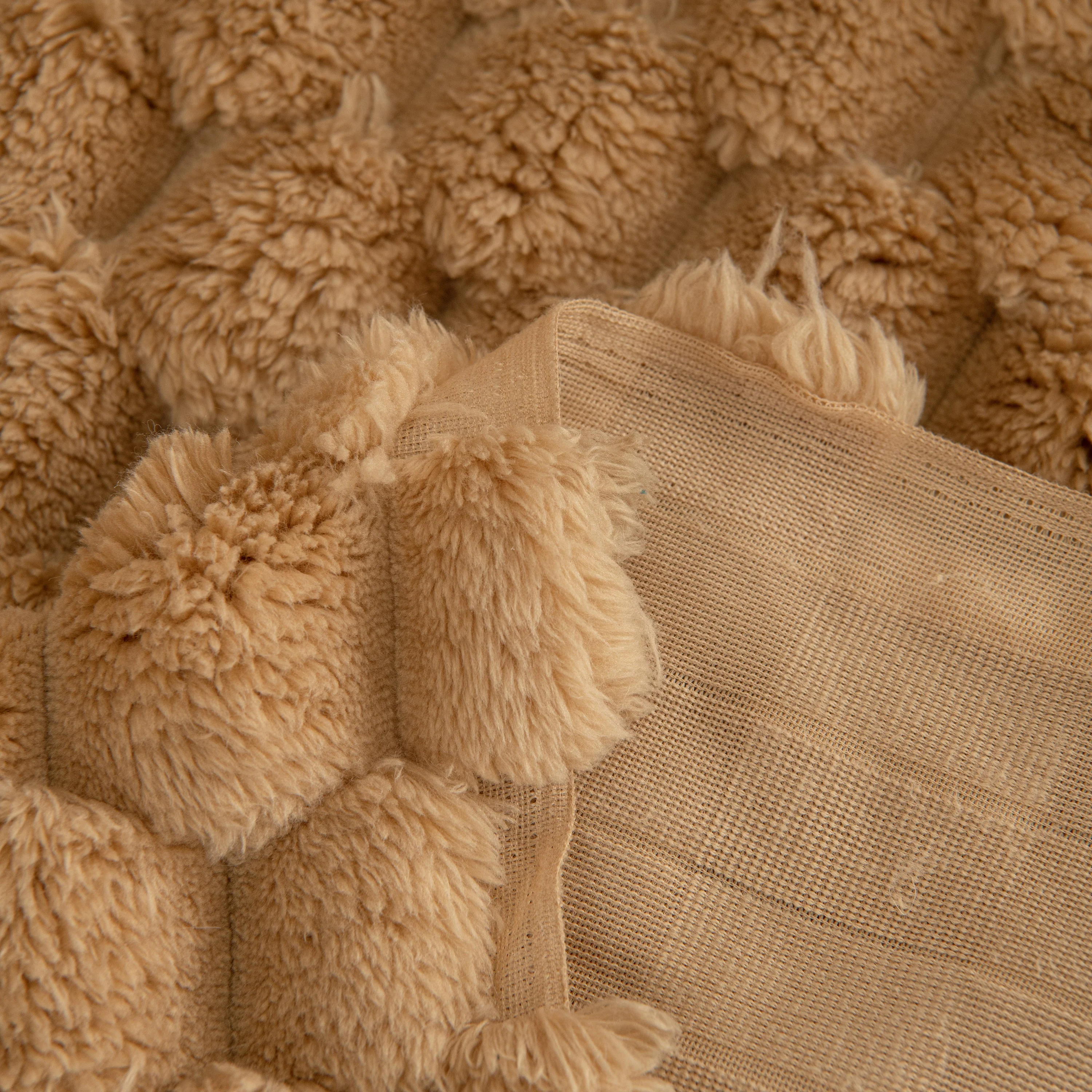Thick Plush Faux Fur Couch Cover Blanket Warm Fuzzy Blanket Couch Protector for Winter - Image 83