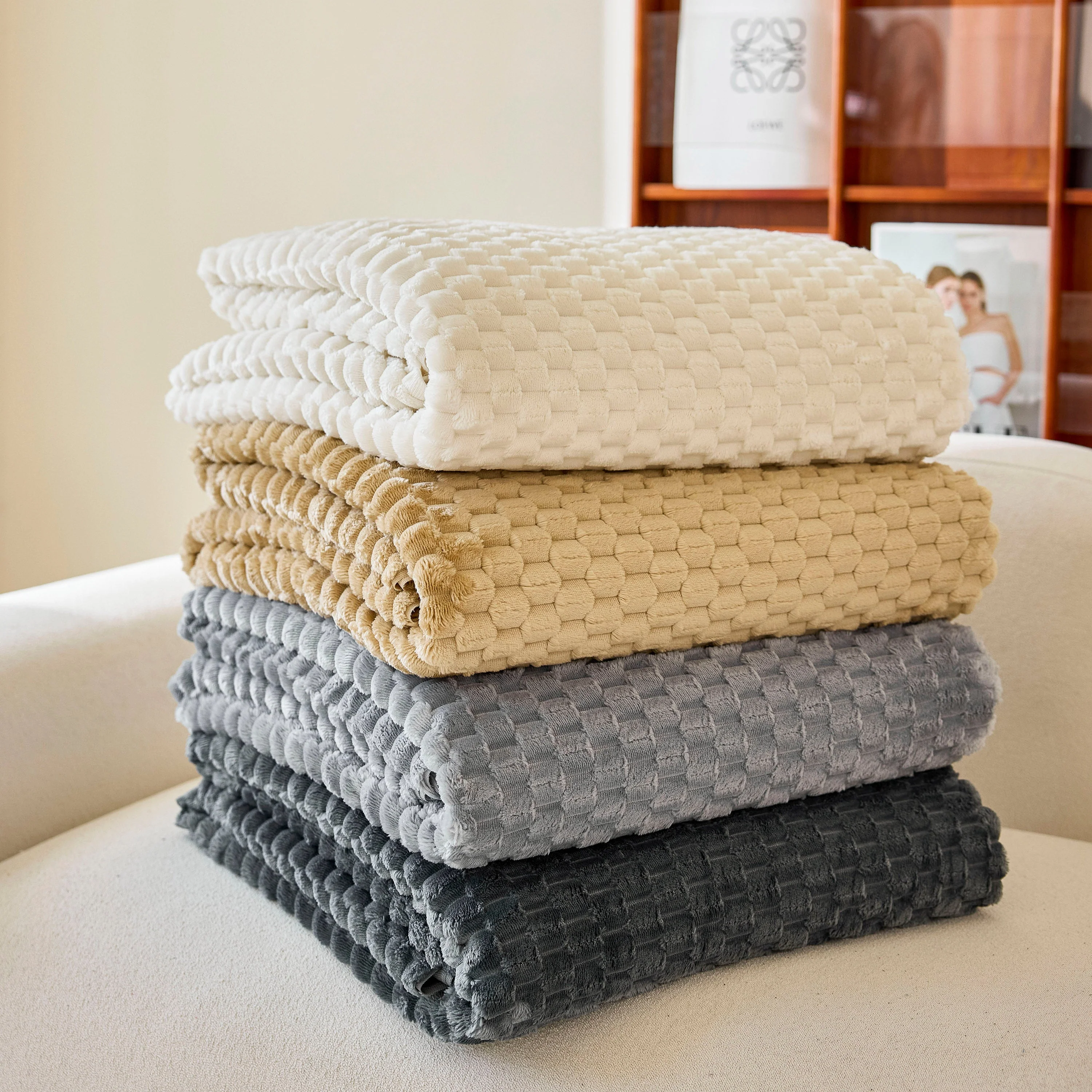 Thick Plush Non-Slip Sofa Throw Cover, Warm Soft Faux Fur Couch Protector for Winter - Image 114