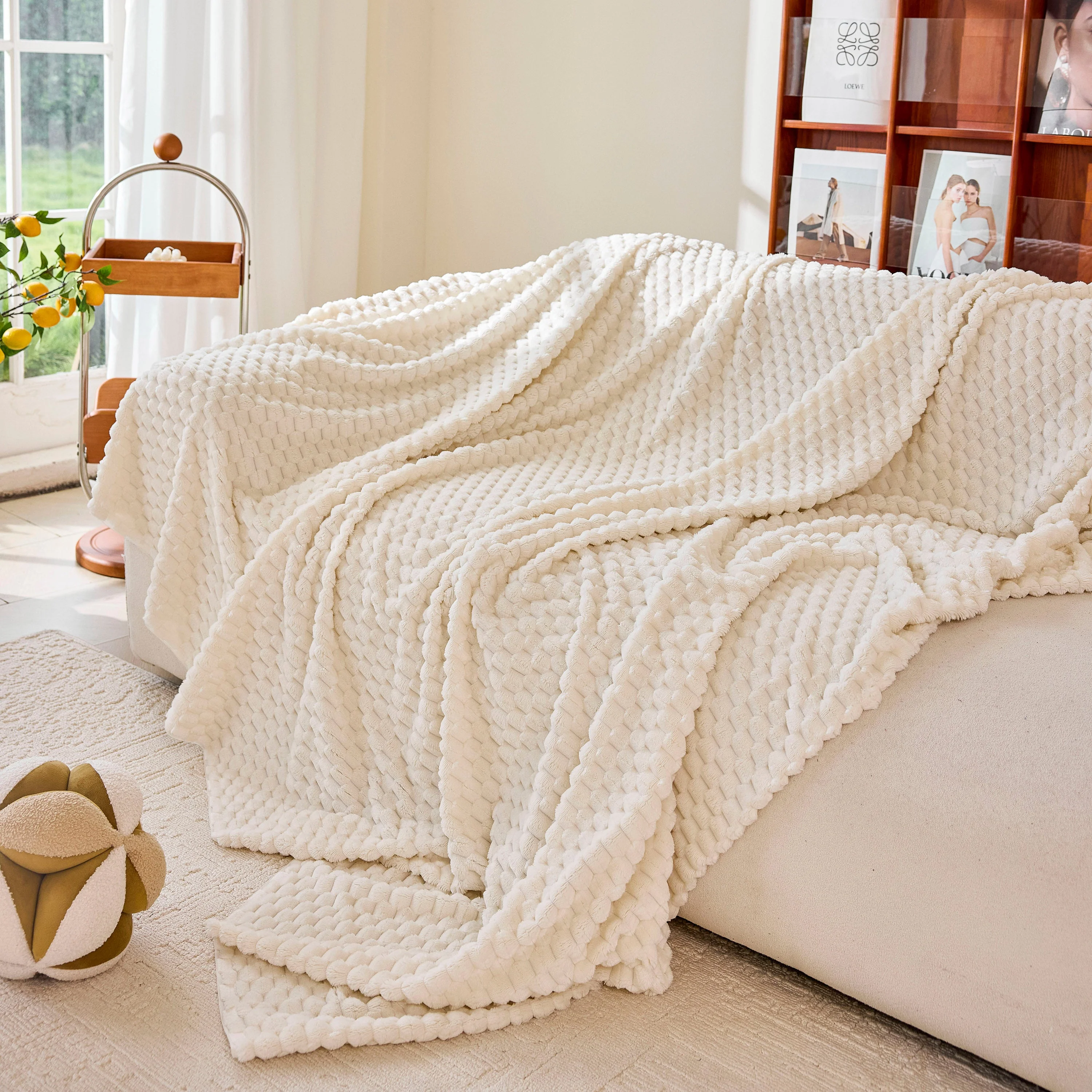 Thick Plush Non-Slip Sofa Throw Cover, Warm Soft Faux Fur Couch Protector for Winter - Image 17