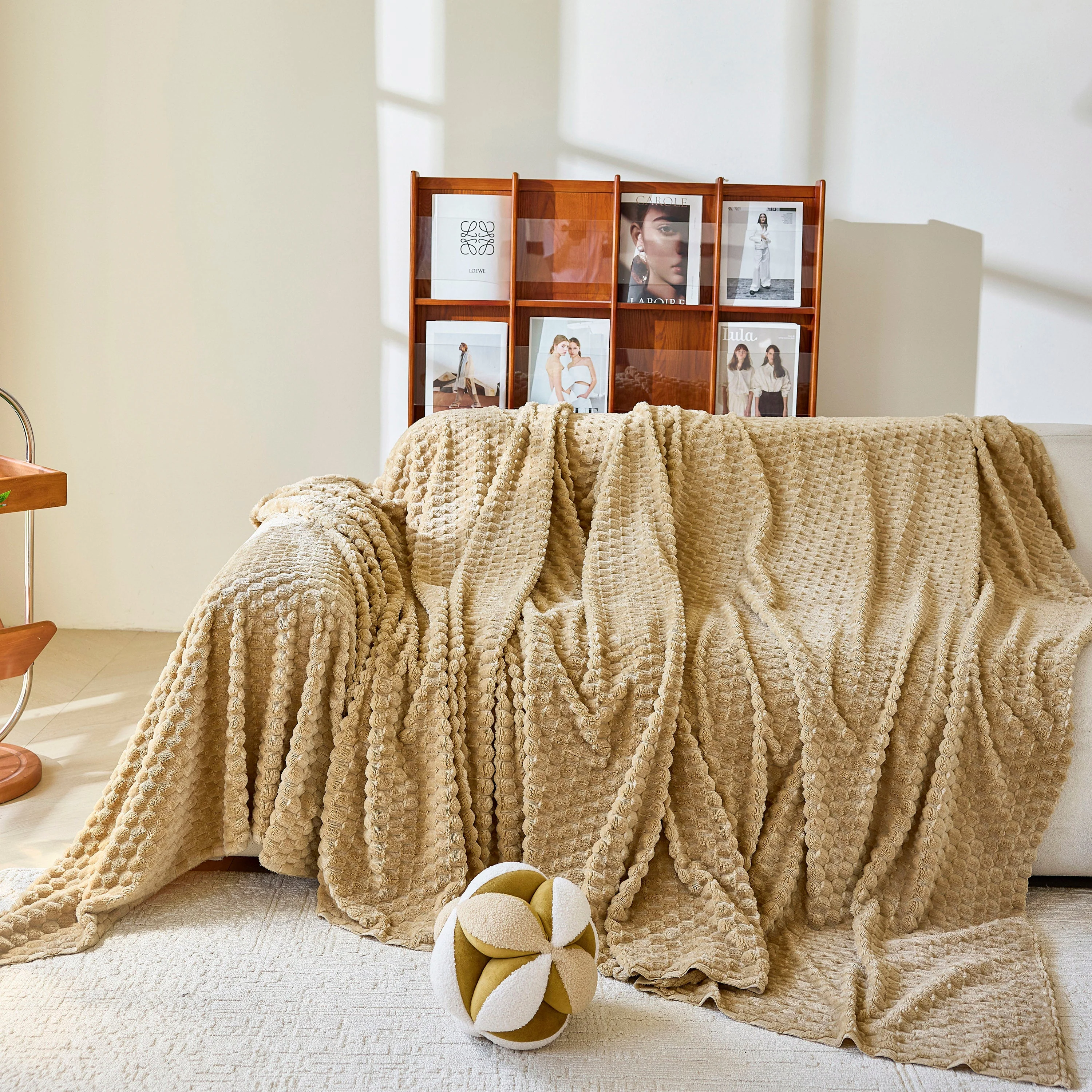 Thick Plush Non-Slip Sofa Throw Cover, Warm Soft Faux Fur Couch Protector for Winter - Image 41