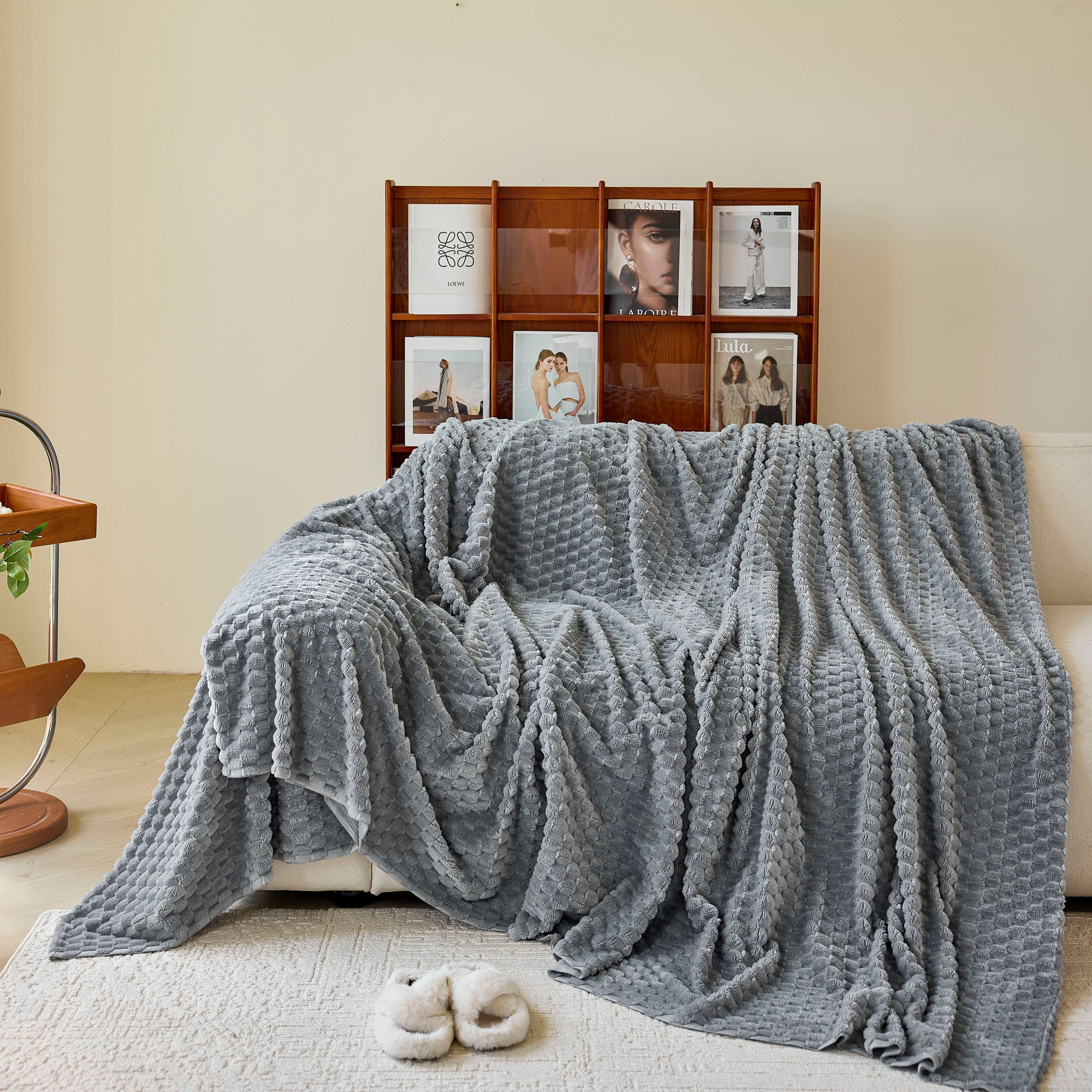 Thick Plush Non-Slip Sofa Throw Cover, Warm Soft Faux Fur Couch Protector for Winter - Image 71