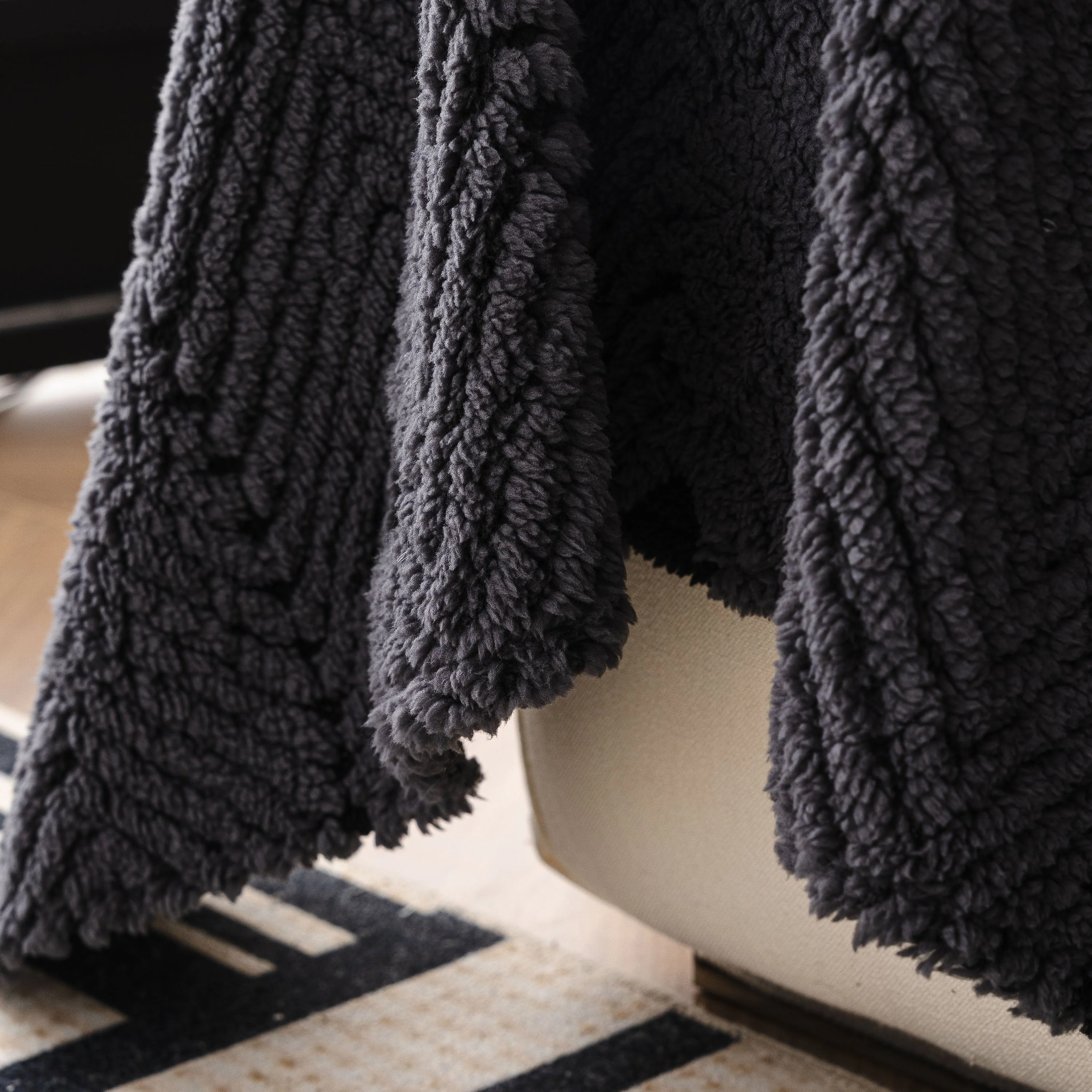 Thick Plush Sofa Cover Throw for Couch, 3D Textured Herringbone Washable Slipcover - Image 11
