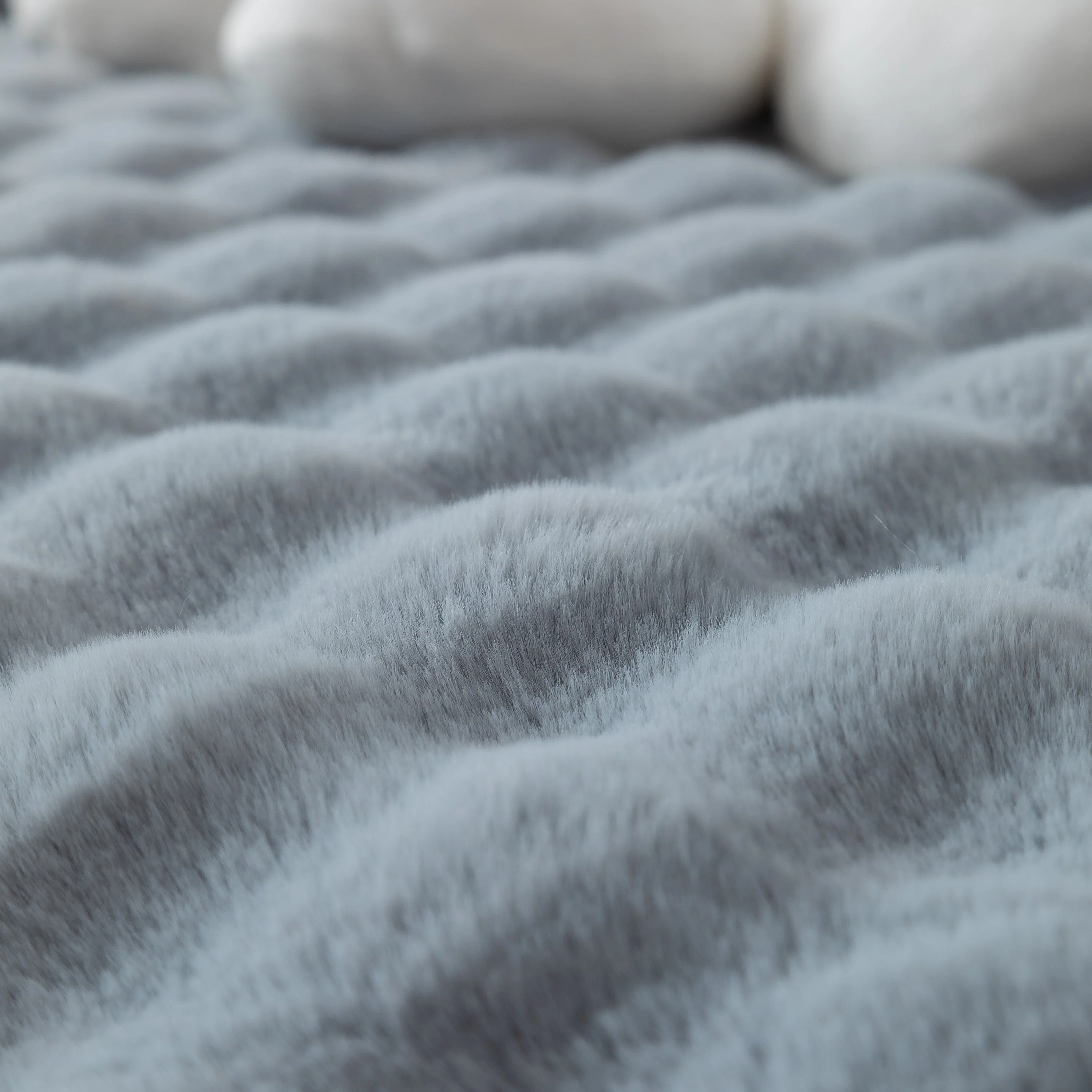 Thick Sofa Cushion Solid Color Faux Fur Fluffy Sofa Cushion Non-Slip Couch Covers - Image 132