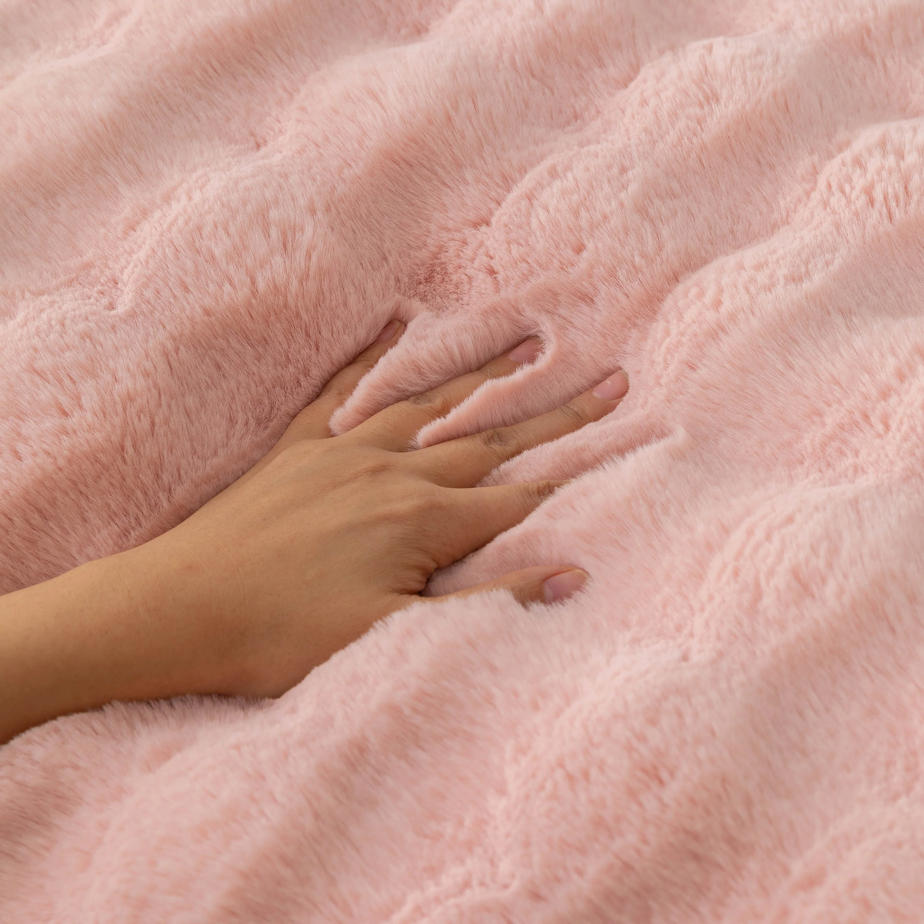 Thick Sofa Cushion Solid Color Faux Fur Fluffy Sofa Cushion Non-Slip Couch Covers - Image 84