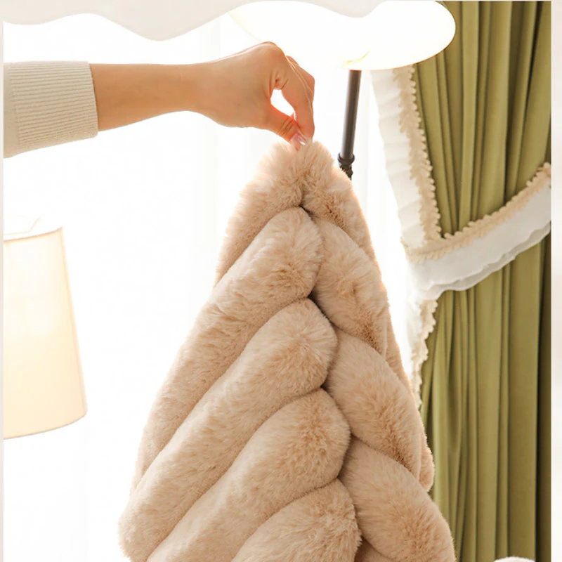 Thicken Faux Fur Rabbit Plush Sofa Cover Non-slip Slipcover Seat European Couch Cover Sofa Towel for Living Room Decor - Image 4