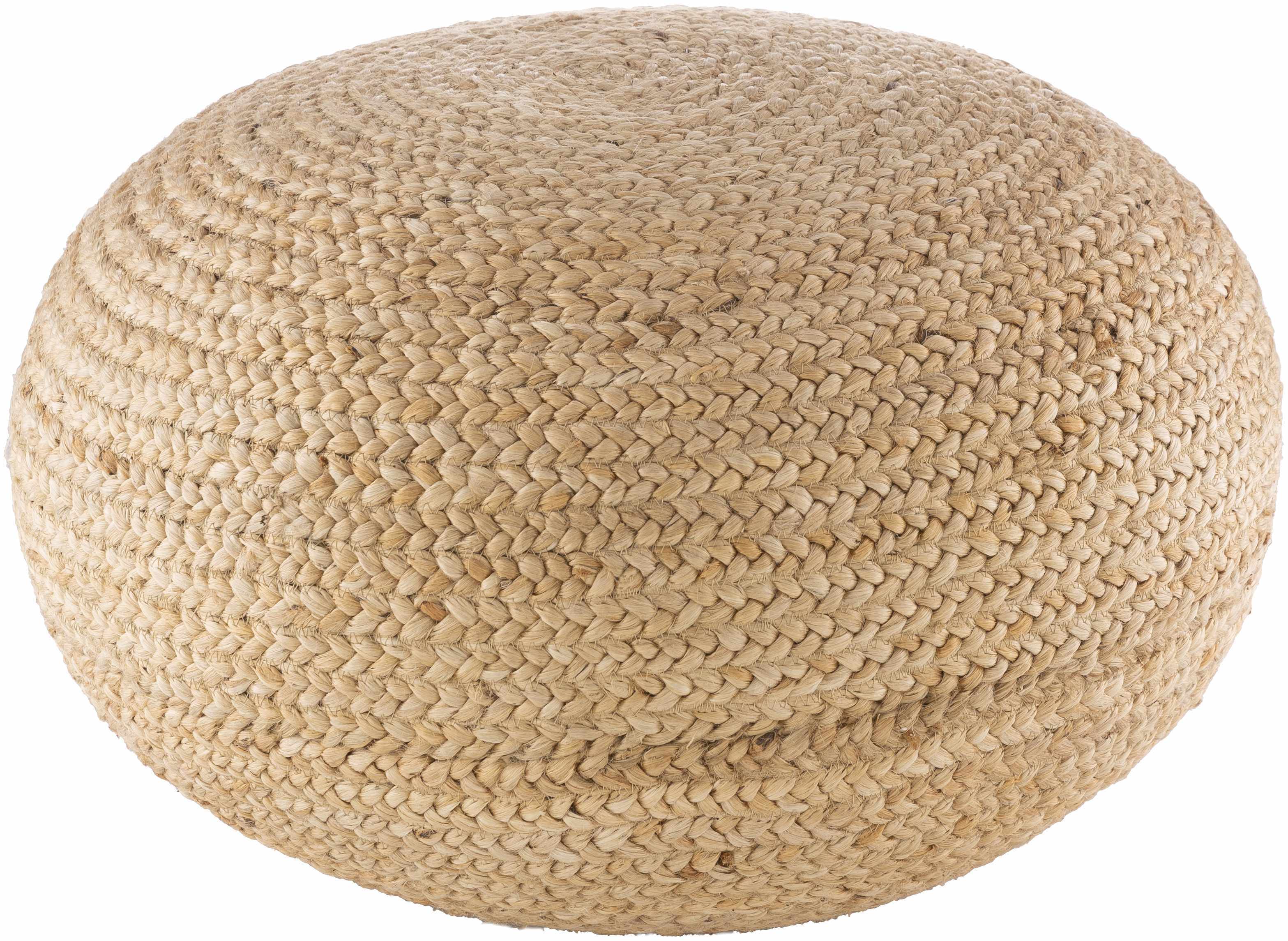 Tintern Jute Knitted Pouf - Image 2