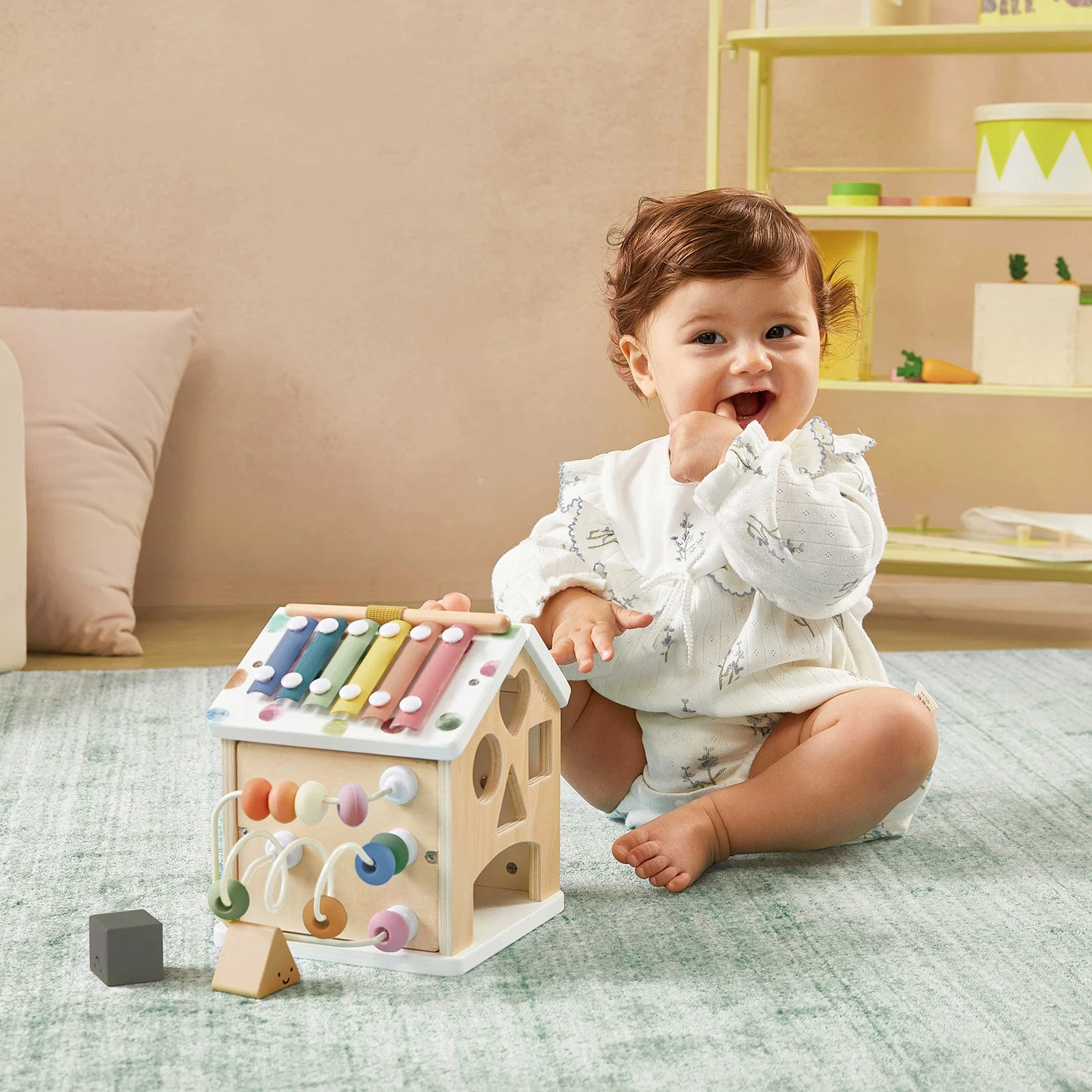 Tiny Land® Cottage Activity Cube - Morandi - Image 2