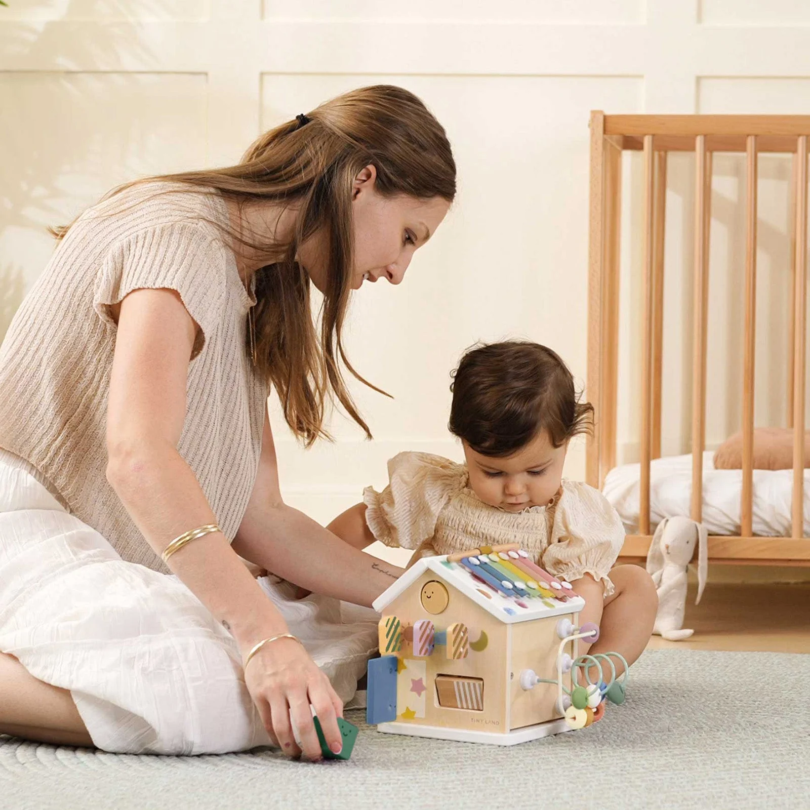 Tiny Land® Cottage Activity Cube - Morandi - Image 3