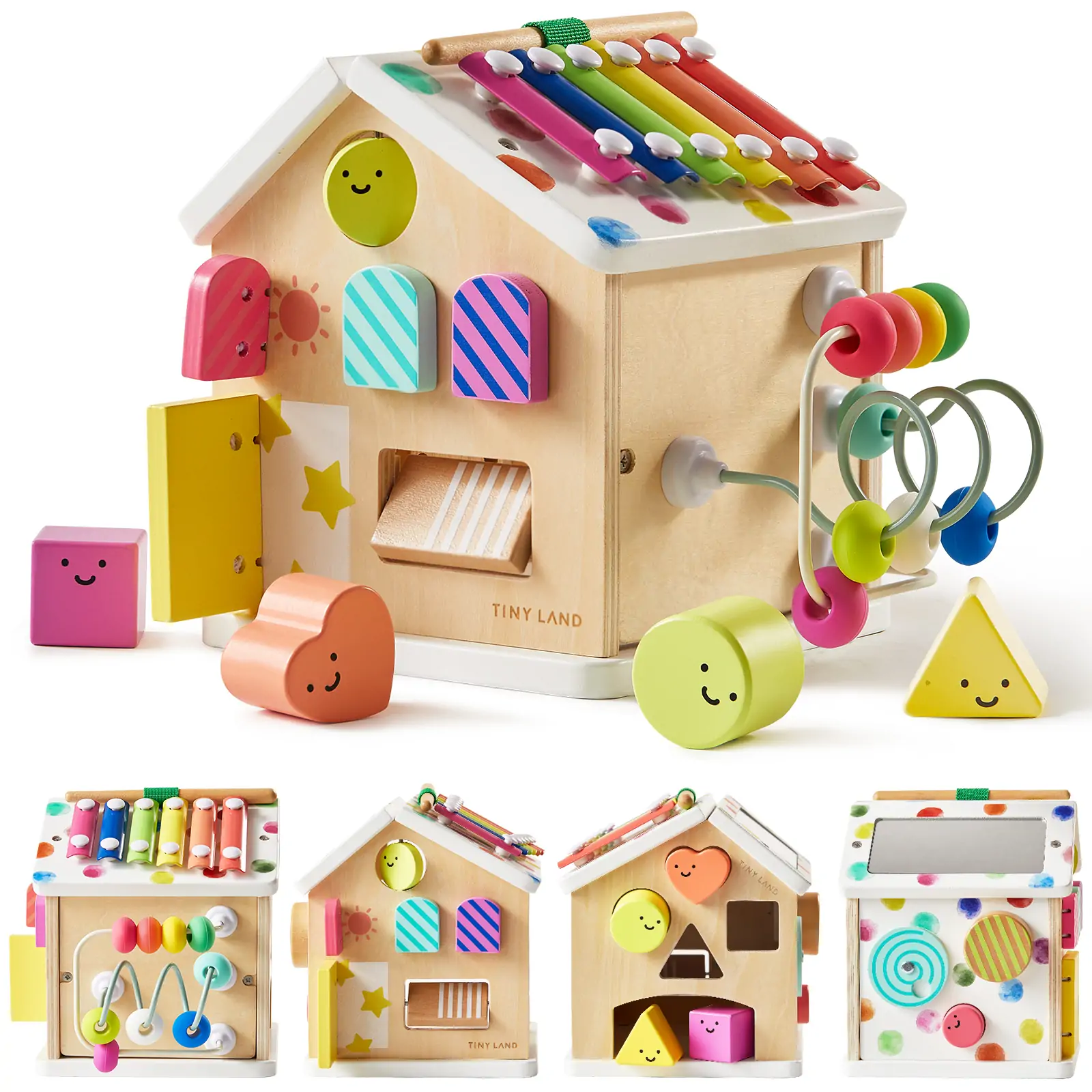 Tiny Land® Cottage Activity Cube - Rainbow - Image 18
