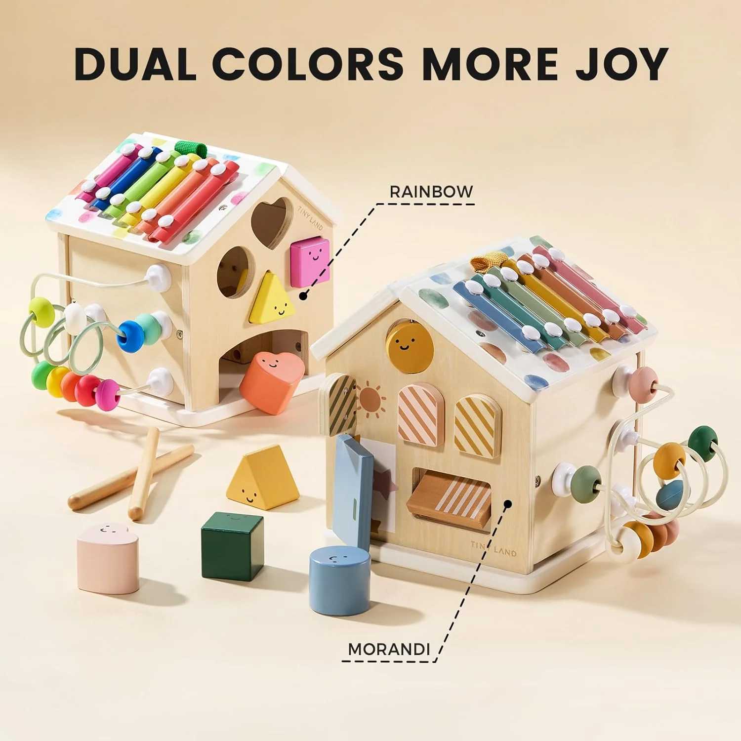 Tiny Land® Cottage Activity Cube - Rainbow - Image 19