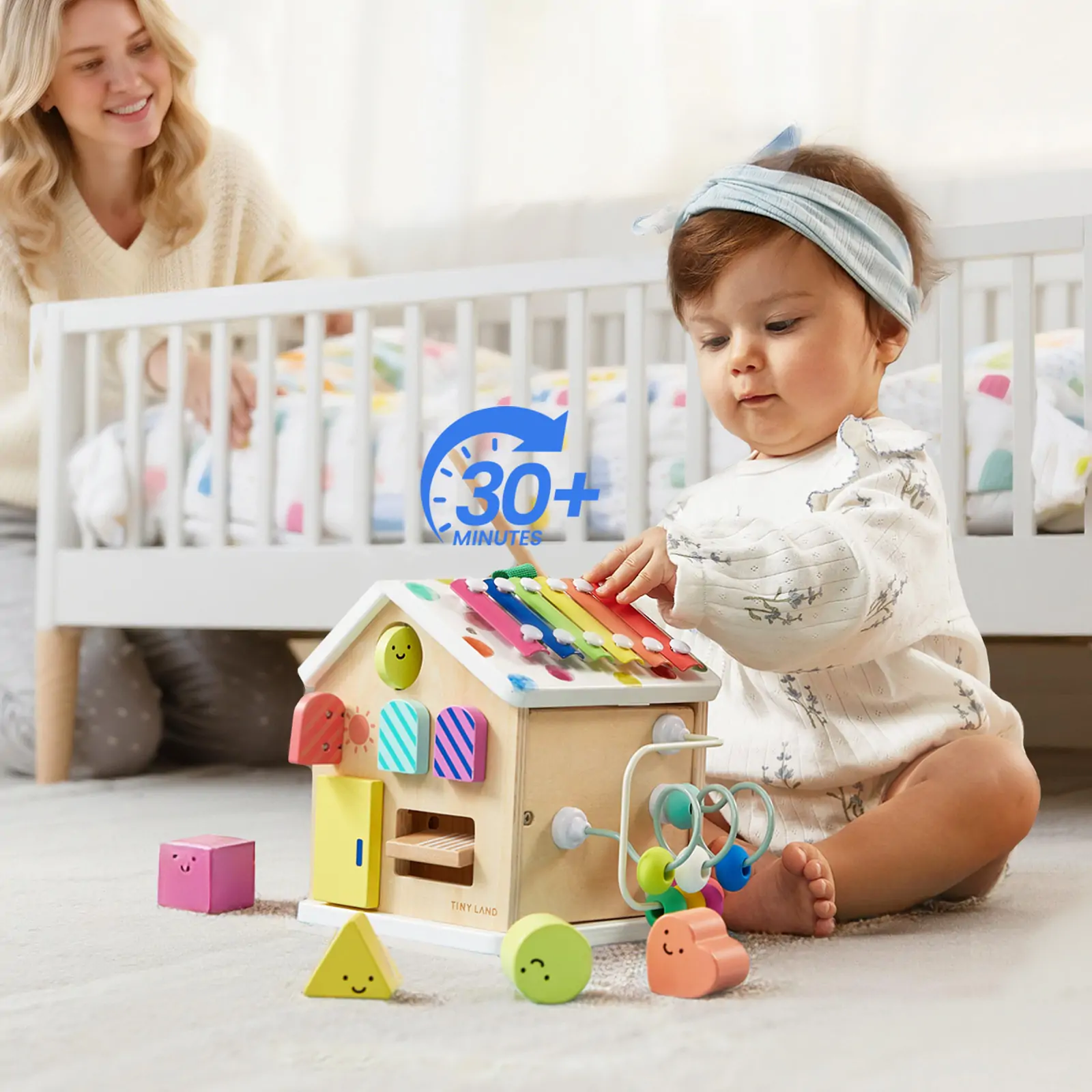 Tiny Land® Cottage Activity Cube - Rainbow - Image 2