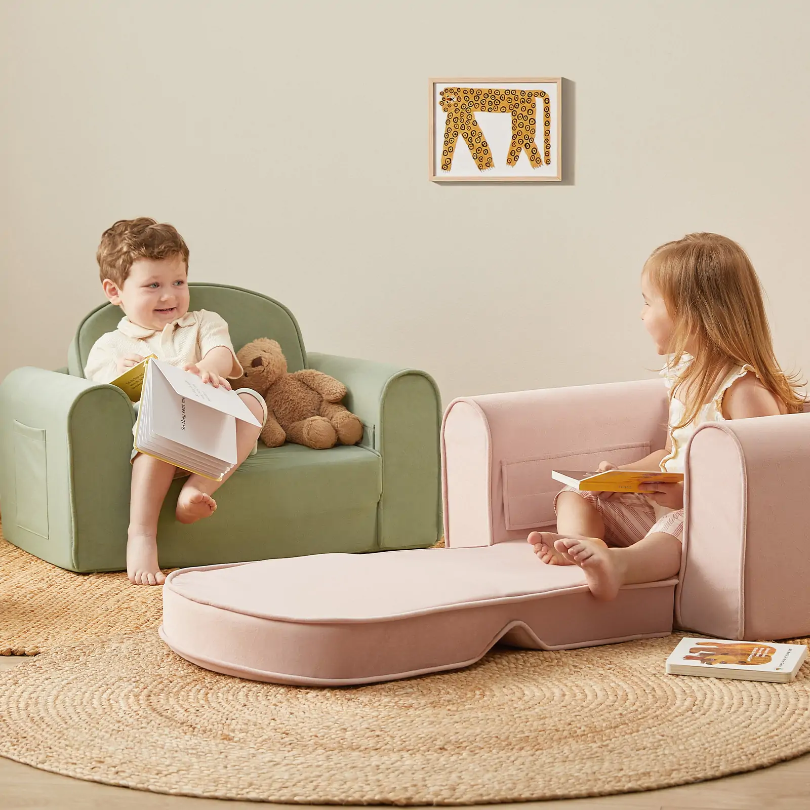 Tiny Land® GentleSnug Kid Chair - Pink - Image 2