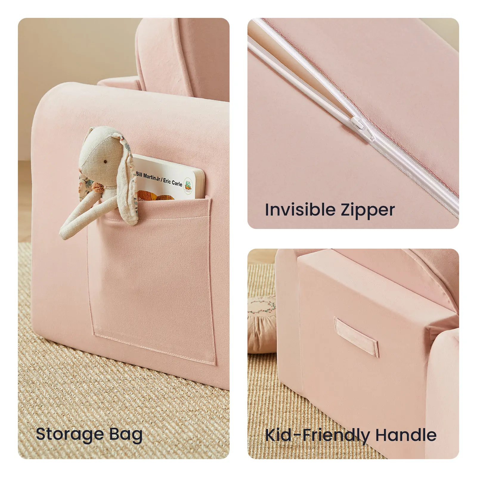 Tiny Land® GentleSnug Kid Chair - Pink - Image 9
