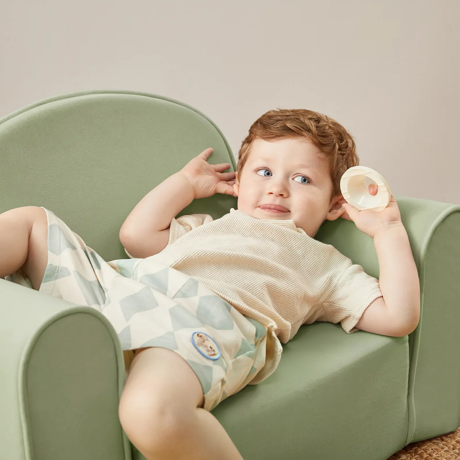 Tiny Land® GentleSnug Kid Chair - Sage - Image 3