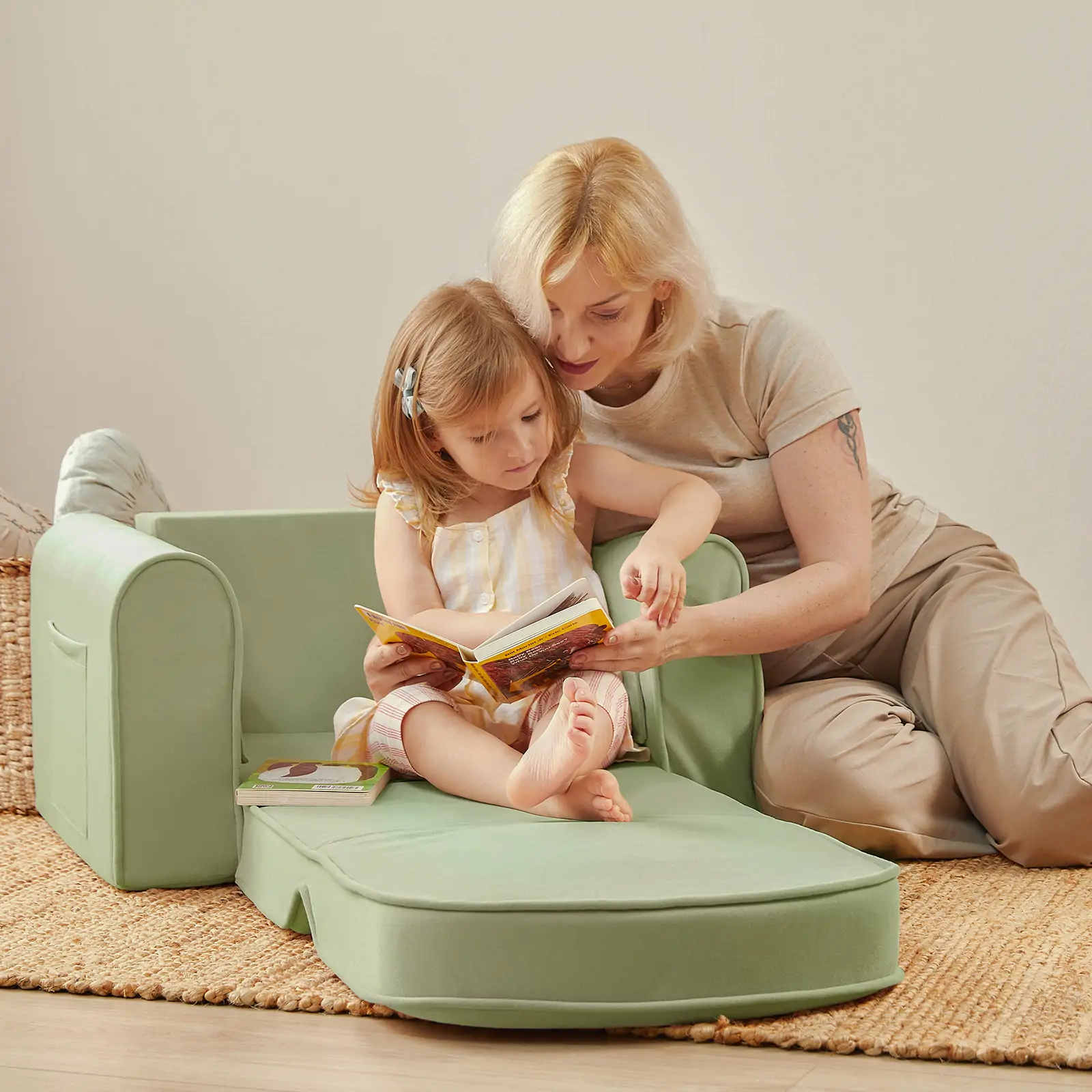 Tiny Land® GentleSnug Kid Chair - Sage - Image 5